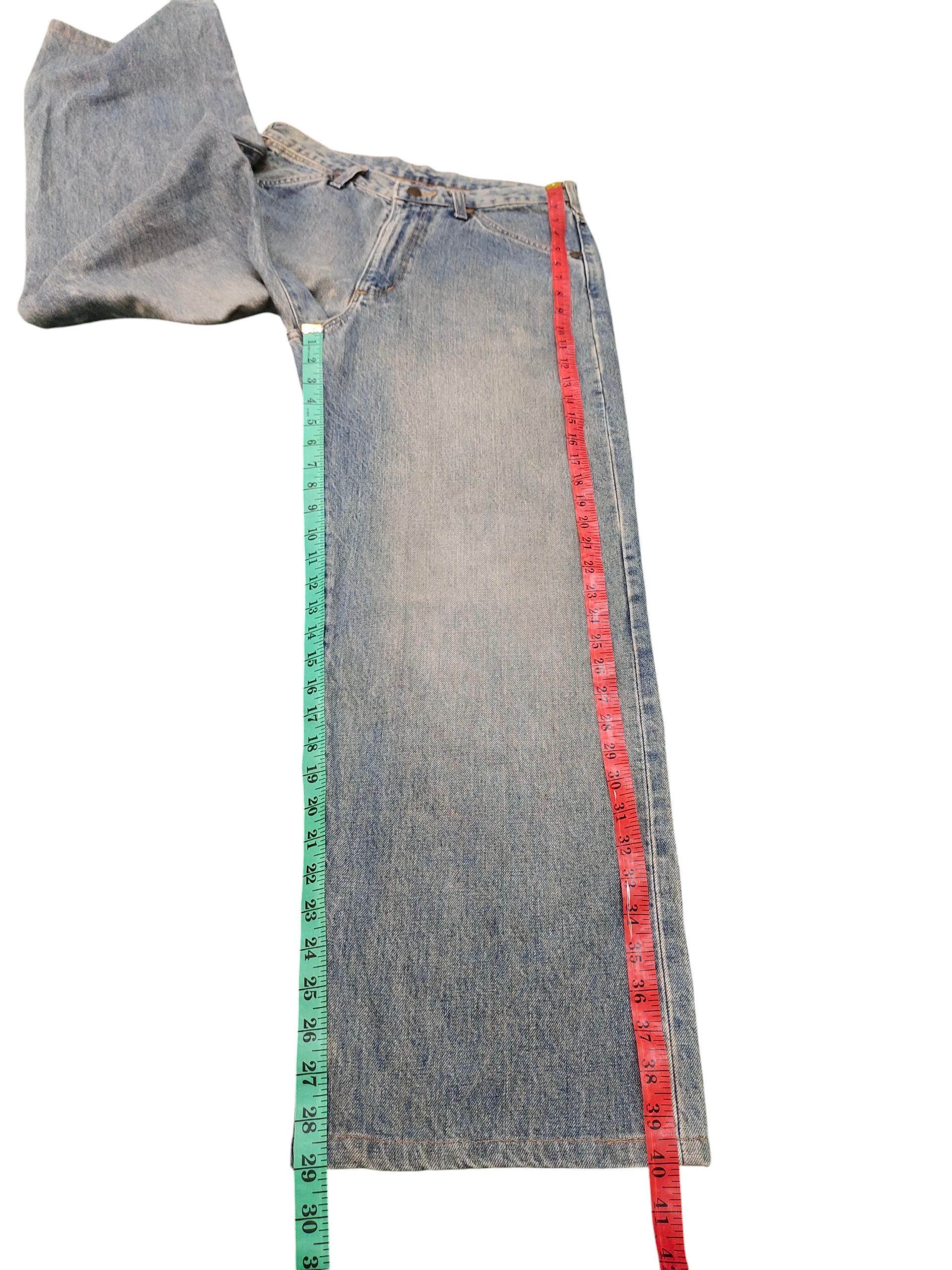 Kapital Vintage 90s Wrangler Selvedge Distress Wide Leg Denim Jeans Size US 30 / EU 46 - 16 Thumbnail