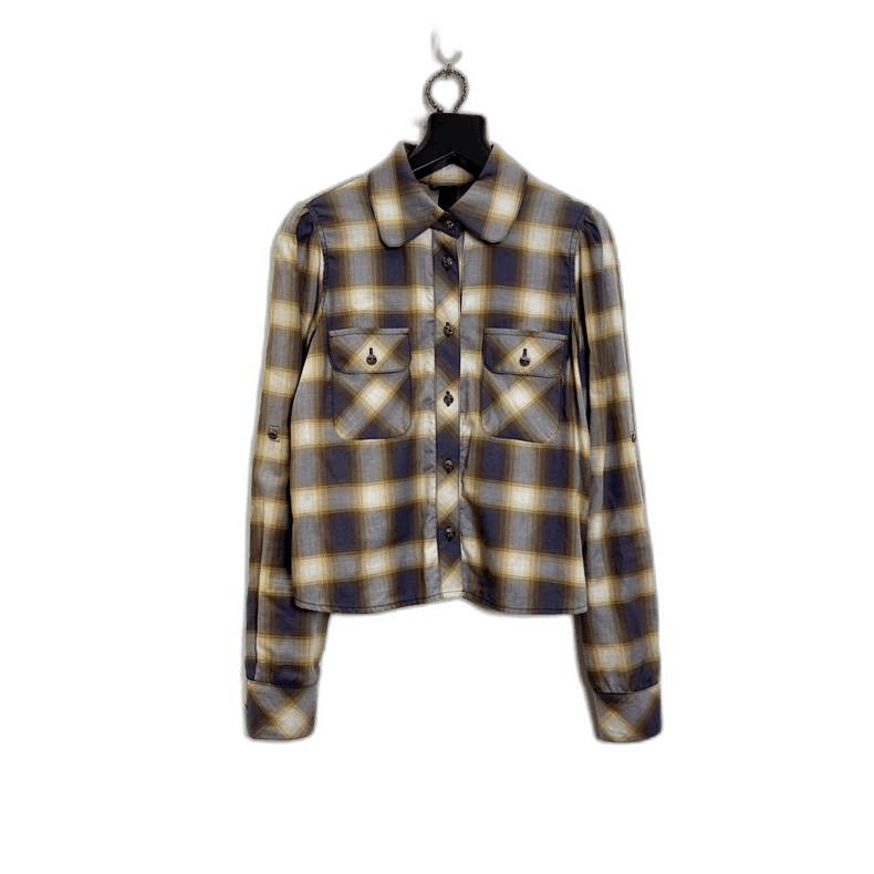 Chrome Hearts Chrome Hearts Plaid Long Sleeve Shirt-yf Size US M / EU 48-50 / 2 - 1 Thumbnail