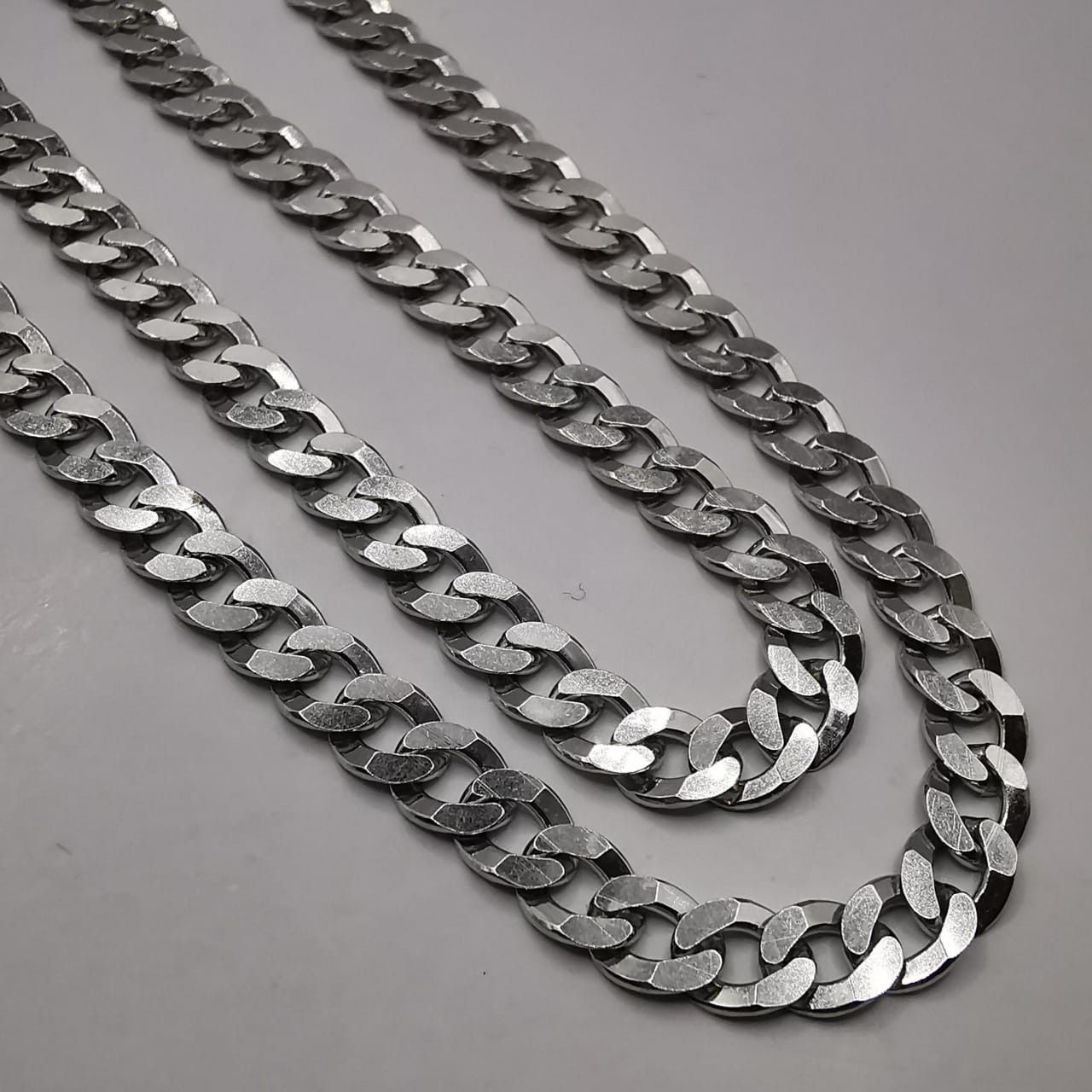 Sterling Silver Vintage Jewelry Chain Necklece,925 Sterling Silver 18,46g Size ONE SIZE - 2 Thumbnail