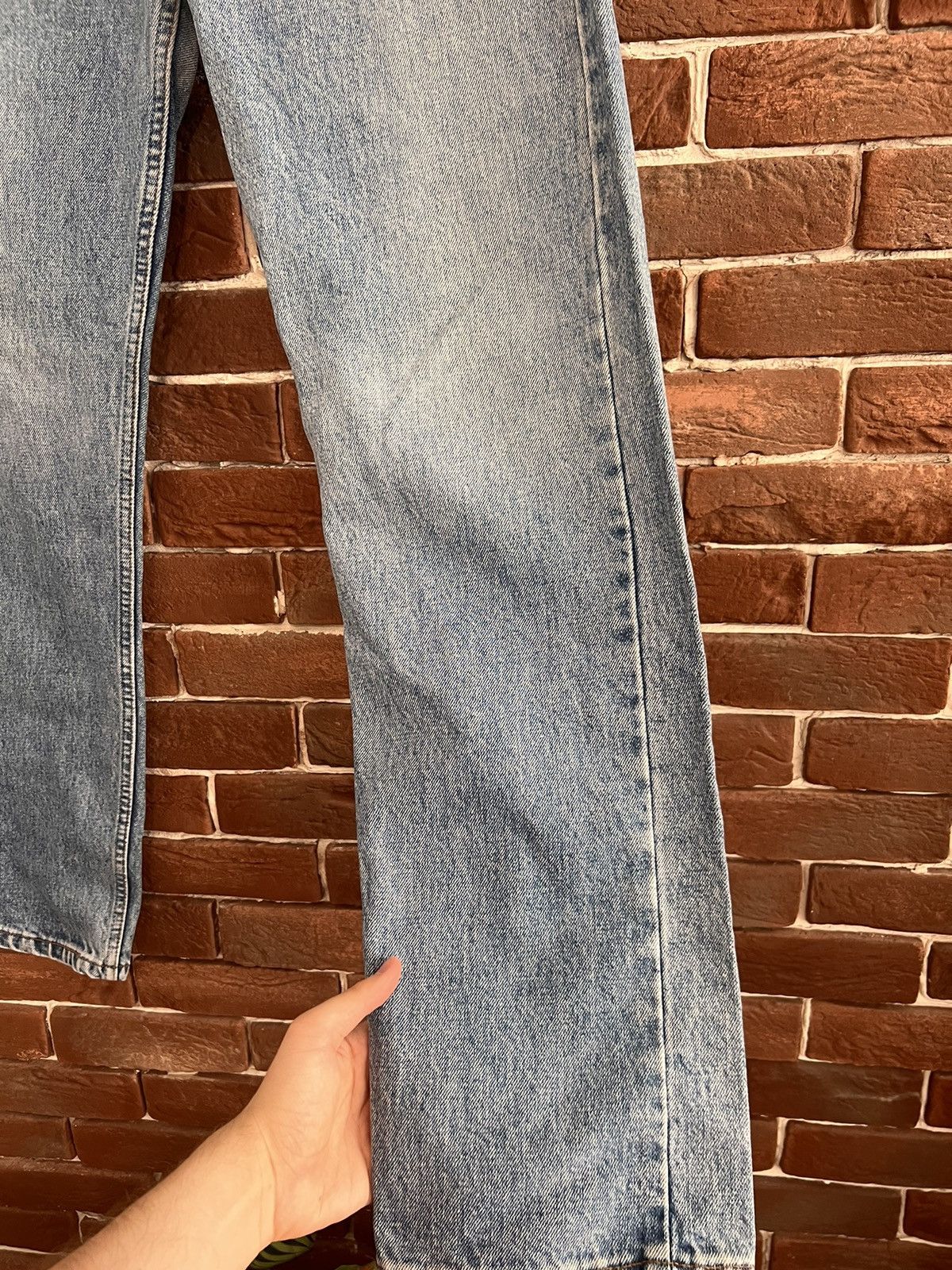 Levi's 1996 Vintage 90s Levis Orange Tab 615 Denim Washed Blue Size US 32 / EU 48 - 5 Thumbnail