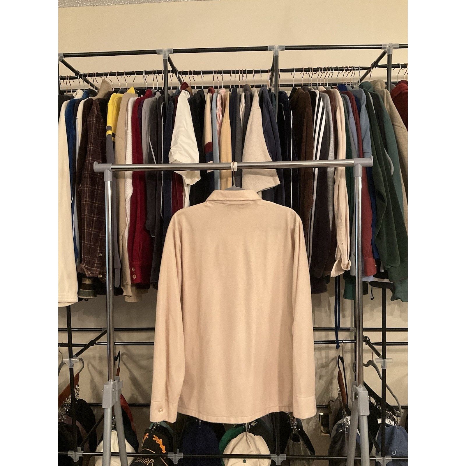 Velour 🔥 RARE Vintage Velour Dress Shirt Lightweight Classic Sz L Size US L / EU 52-54 / 3 - 2 Thumbnail