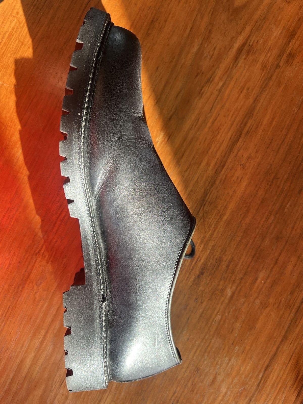 Ludwig Reiter Ludwig Reiter Haferl Black Leather Shoes Size 11.5 Size US 11.5 / EU 44-45 - 6 Thumbnail