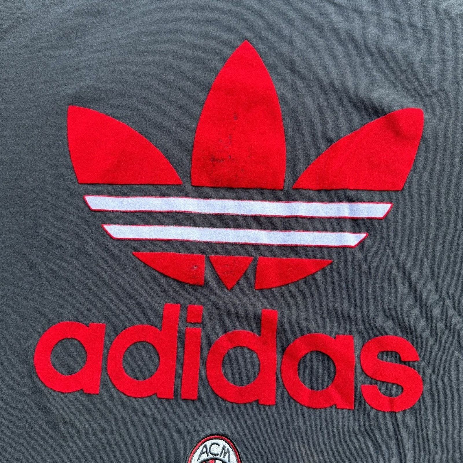 Adidas VINTAGE 2000S ADIDAS AC MILAN TEE Size US XL / EU 56 / 4 - 5 Thumbnail
