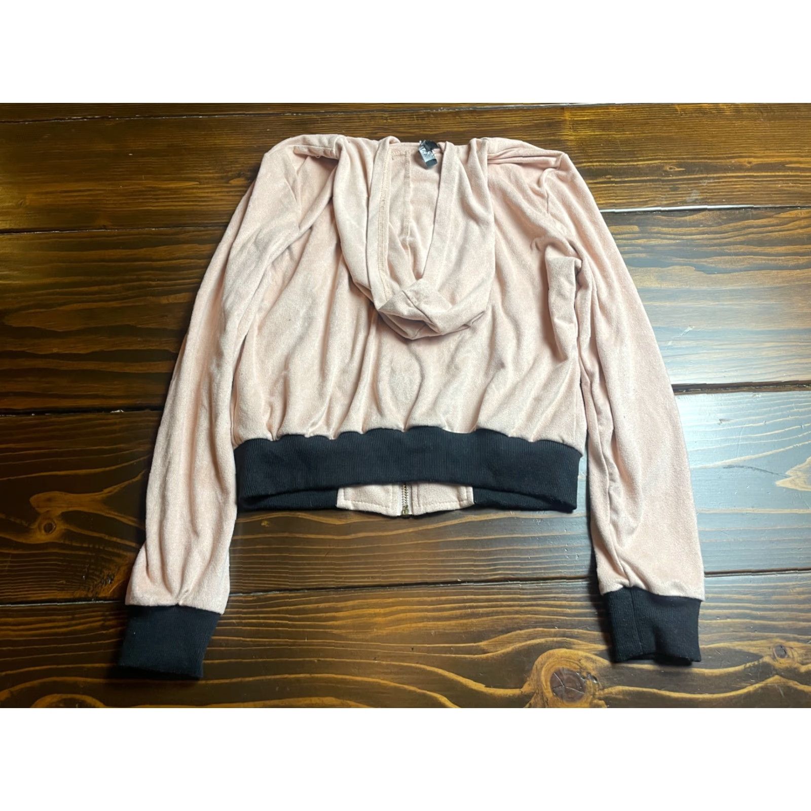 Pinko Privy Sweater Women's Size Small Pink Full Zip Long Sleeve Hoodie Ribbed Fleece Size S / US 4 / IT 40 - 2 Thumbnail