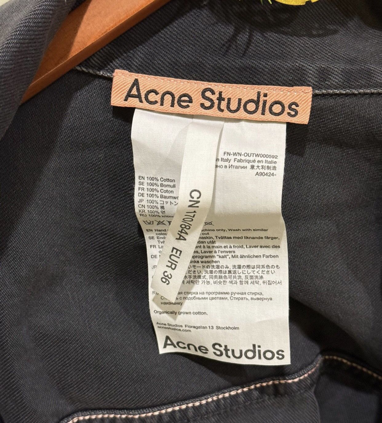 Acne Studios Acne studios Denim jacket 2412-Nextarrow Size US S / EU 44-46 / 1 - 3 Thumbnail