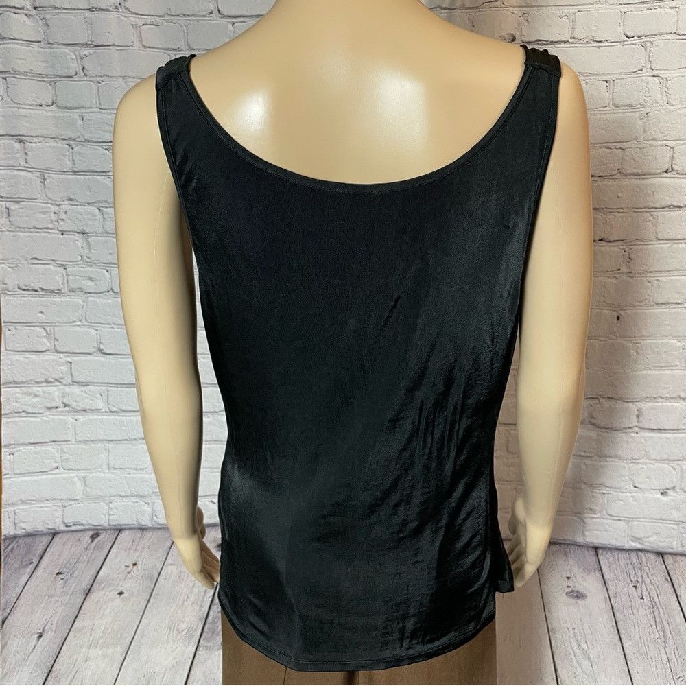 Iceberg Iceberg Black Cowl Neck Viscose Sleeveless Tank Top Made In Size L / US 10 / IT 46 - 4 Thumbnail
