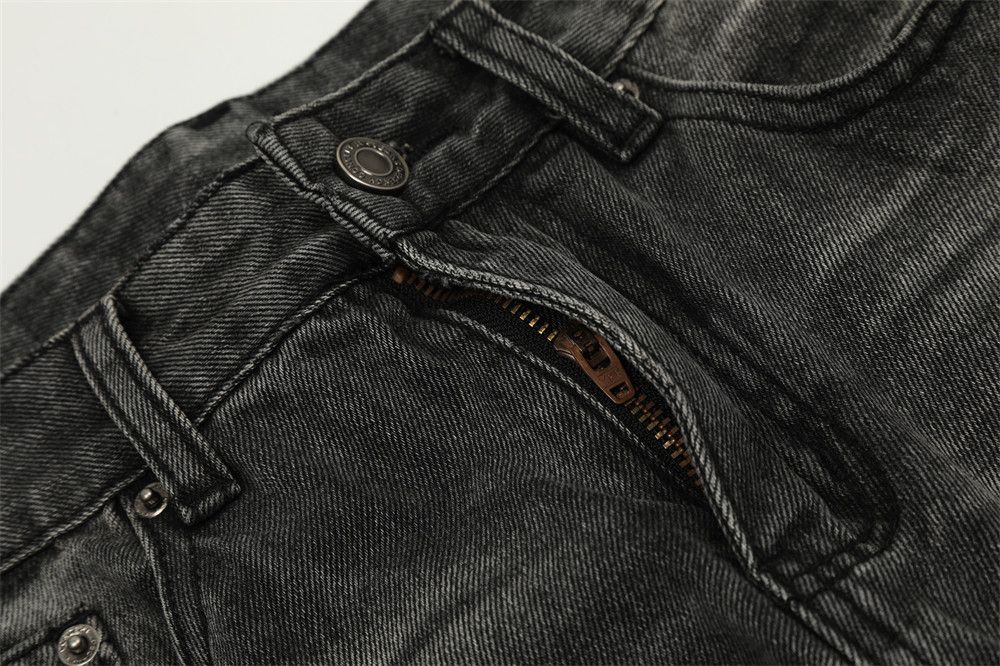 Japanese Brand × Jean Punk retro washed gradient straight men's distressed jeans Size US 32 / EU 48 - 5 Thumbnail