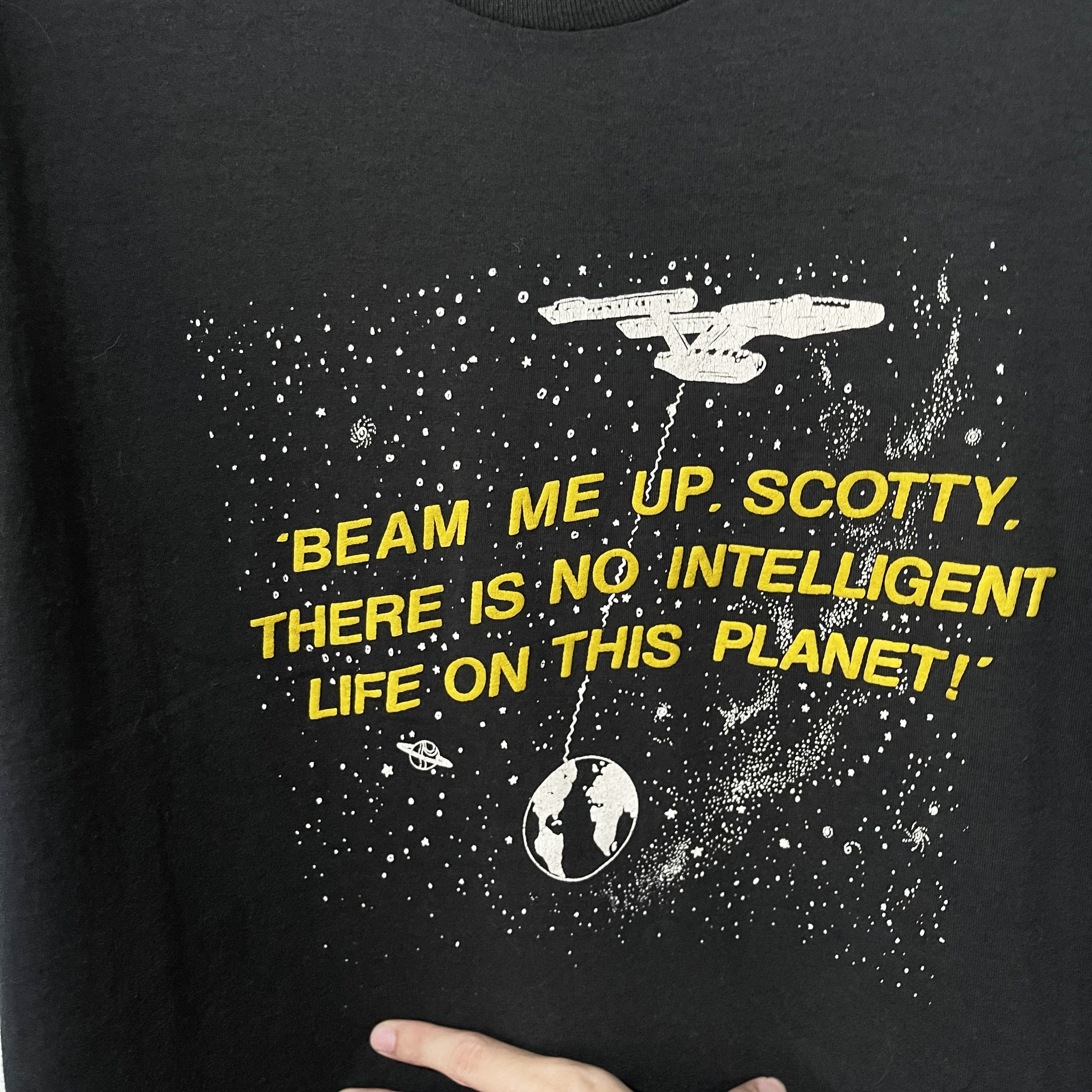 Vintage Vintage 80s Beam Me Up Scotty T-Shirt Size US L / EU 52-54 / 3 - 2 Thumbnail
