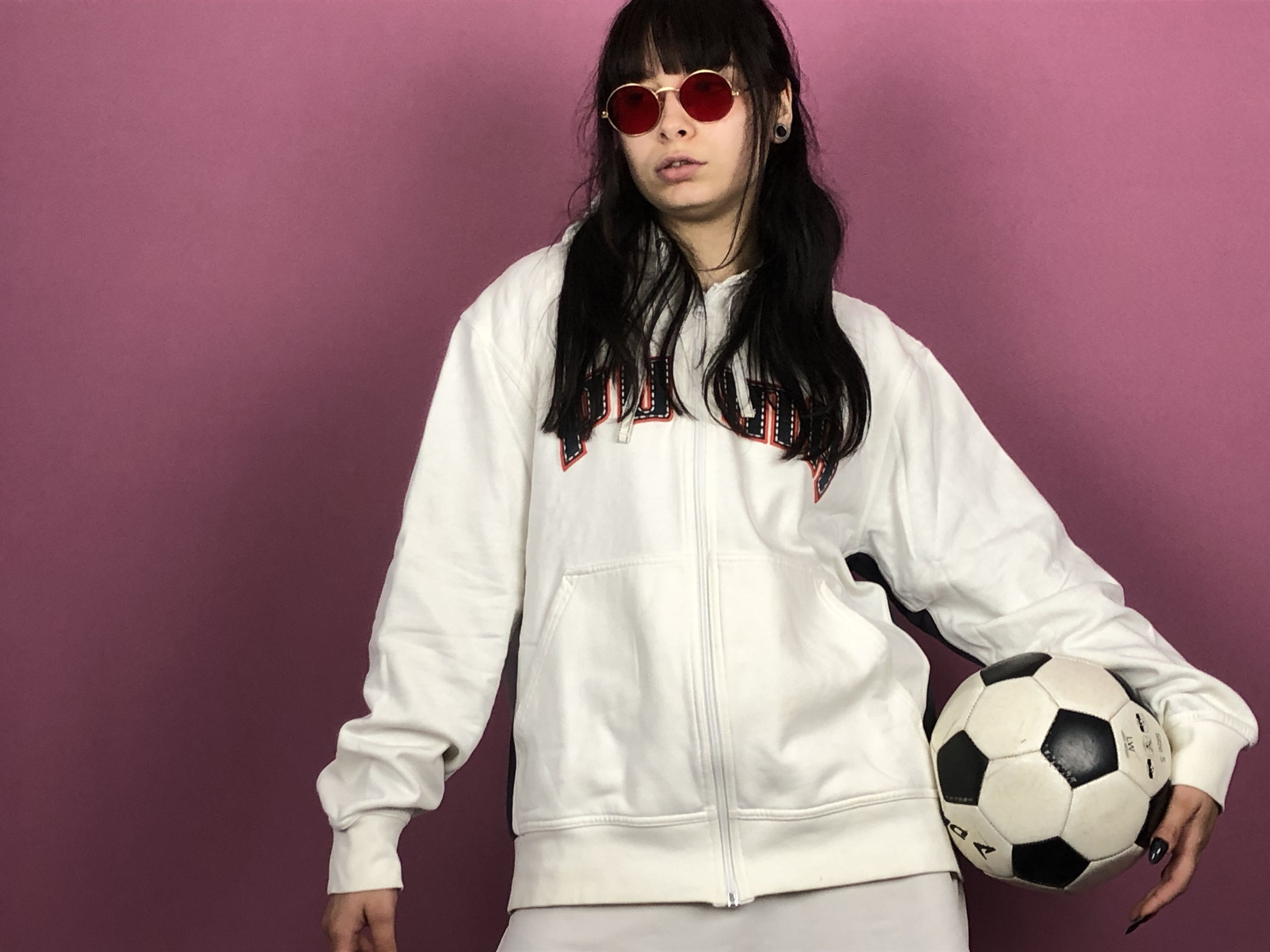 Puma × Vintage 90s Puma Vintage Women's Zip Hoodie - XL Size XL / US 12-14 / IT 48-50 - 6 Thumbnail
