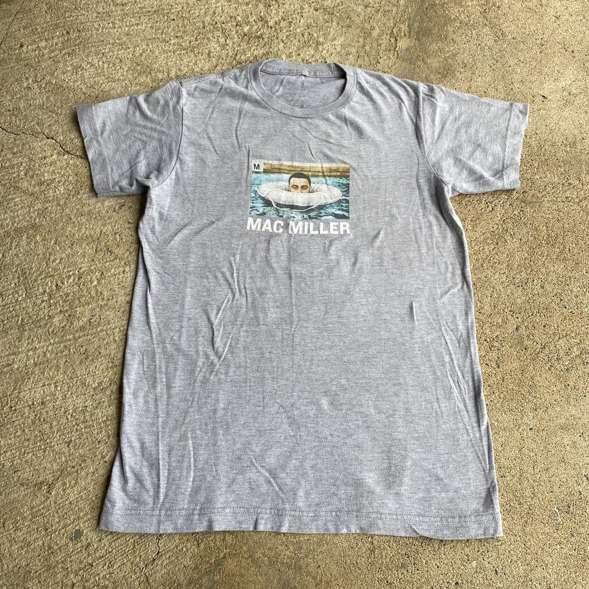 Mac Miller × Vintage Mac Miller Grey Rap Tee Shirt Size US S / EU 44-46 / 1 - 2 Thumbnail