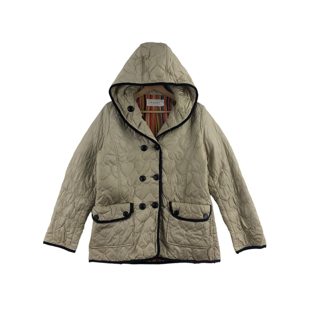MAGGY LONDON Vintage MAGGY TOKYO DESIGNER Rainbow Quilted Jacket Hoodie Size M / US 6-8 / IT 42-44 - 2 Thumbnail