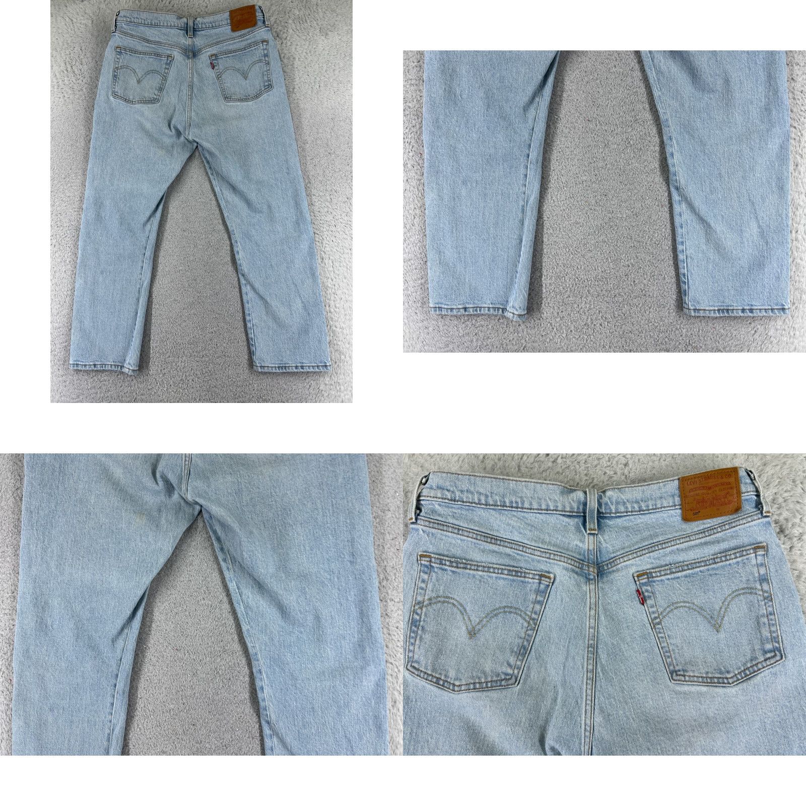 Levi's Levi's 501 Jeans Women's Blue Denim Skinny 32x25 Levi's 501 Series Retro Vintage-Style Button Fly Distressed Stretch Regular Five-Pocket Denim Pants Size 24" / US 00 / IT 34 - 10 Thumbnail