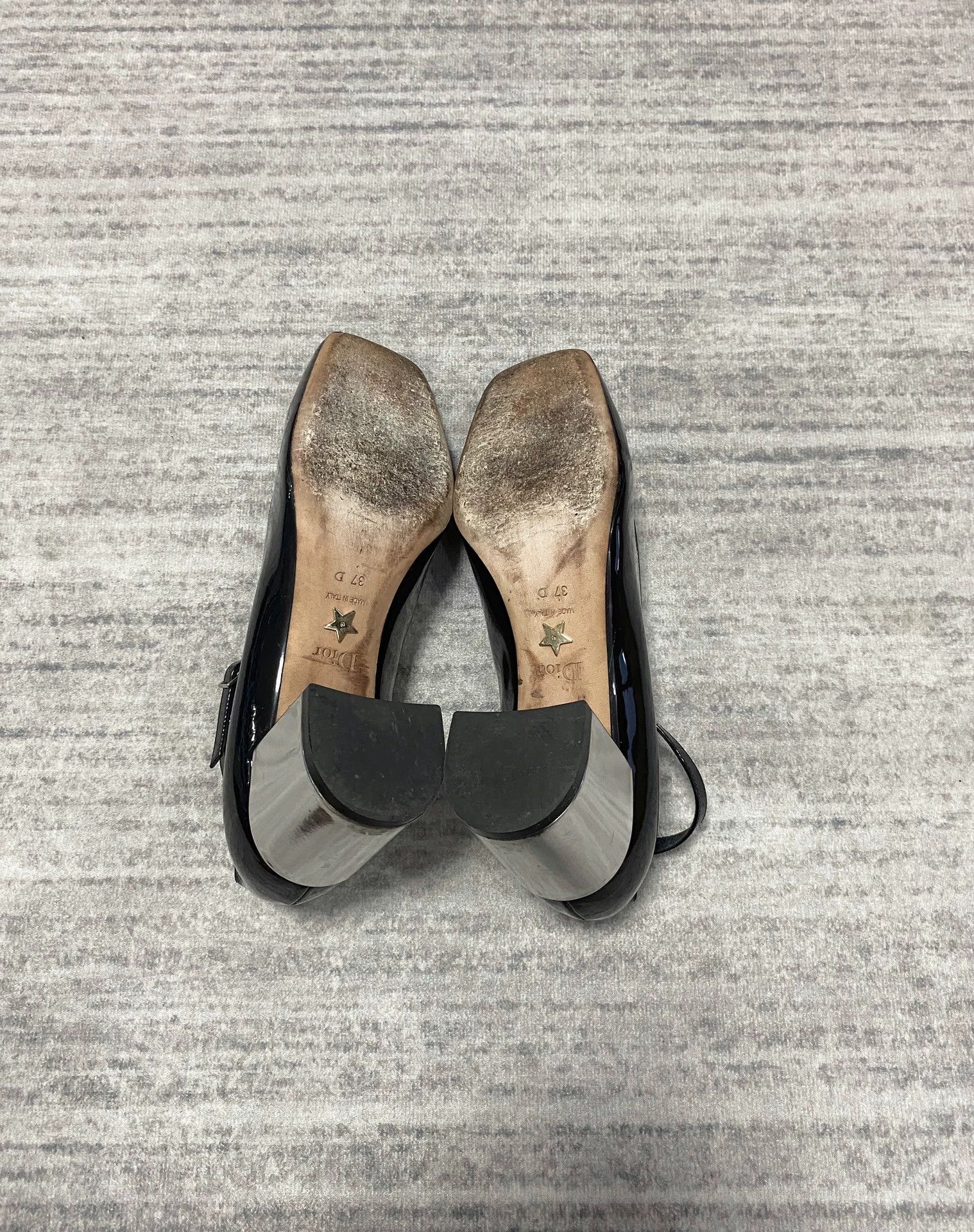Christian Dior Monsieur Christian Dior Silver Mirror Block Heel Mary Jane Heels Size US 6.5 / IT 36.5 - 6 Thumbnail