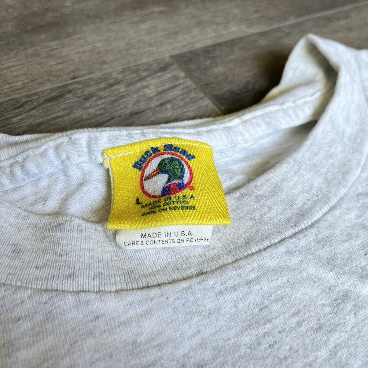 Duck Head Vintage 1993 Duck Head Basketball Dunking Pocket Graphic Tee Size US L / EU 52-54 / 3 - 7 Thumbnail
