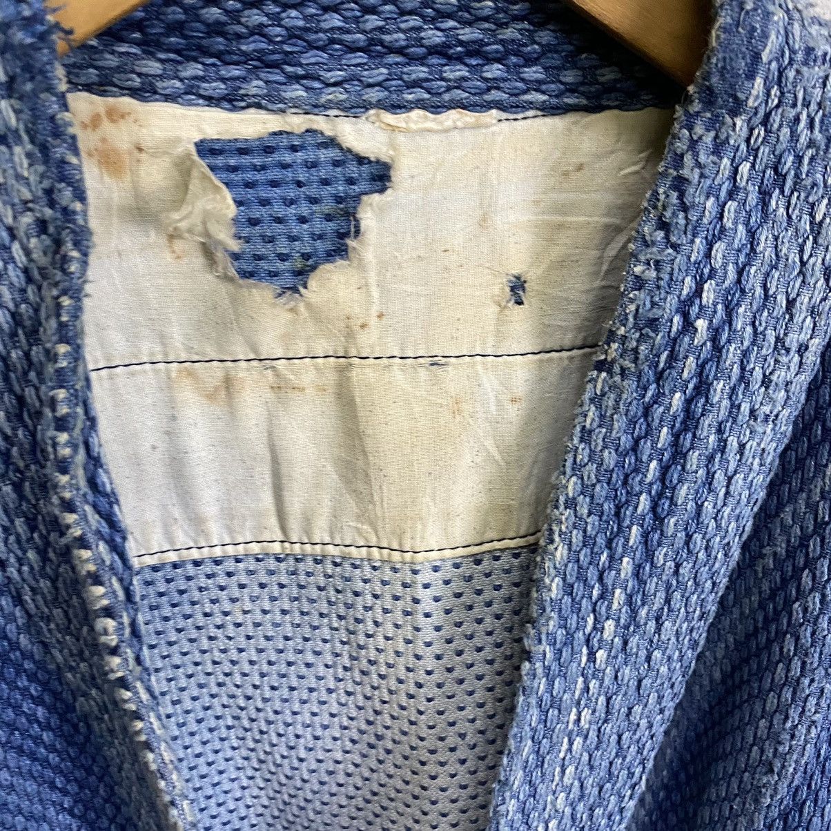 Indigo Vintage 70s Distress kimono sashiko indigo Size US M / EU 48-50 / 2 - 16 Thumbnail