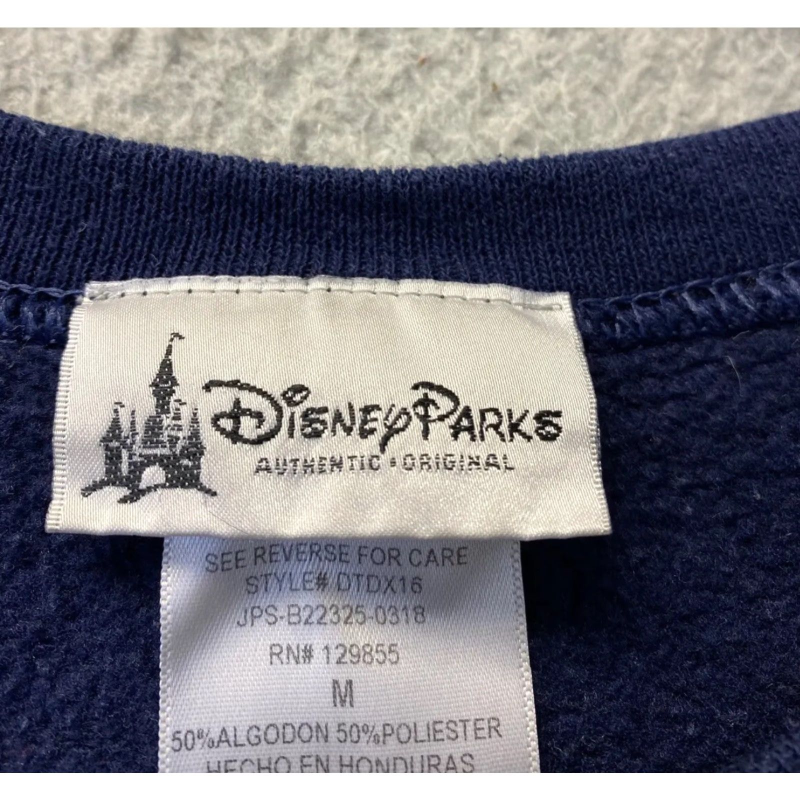 Disney VINTAGE Disney Parks Sweater M Adult Navy Blue Pullover Logo Casual Mens Size US M / EU 48-50 / 2 - 3 Thumbnail