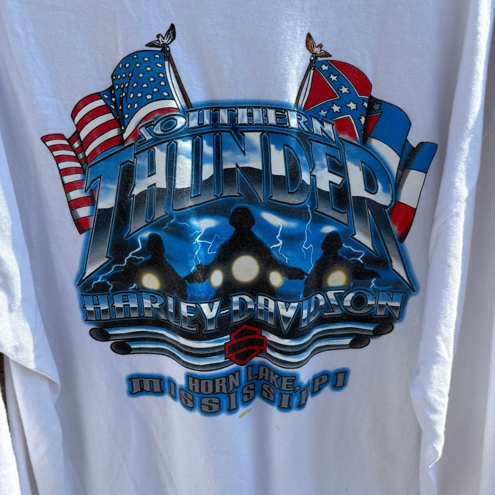 Harley Davidson Vintage Harley Davidson, long sleeve T-shirt Size US XL / EU 56 / 4 - 6 Thumbnail