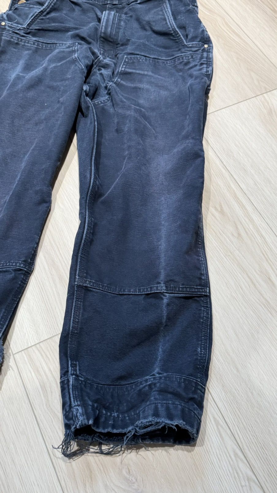 Carhartt Carharrt double knee carpenter overalls pants distressed Size US 32 / EU 48 - 5 Thumbnail