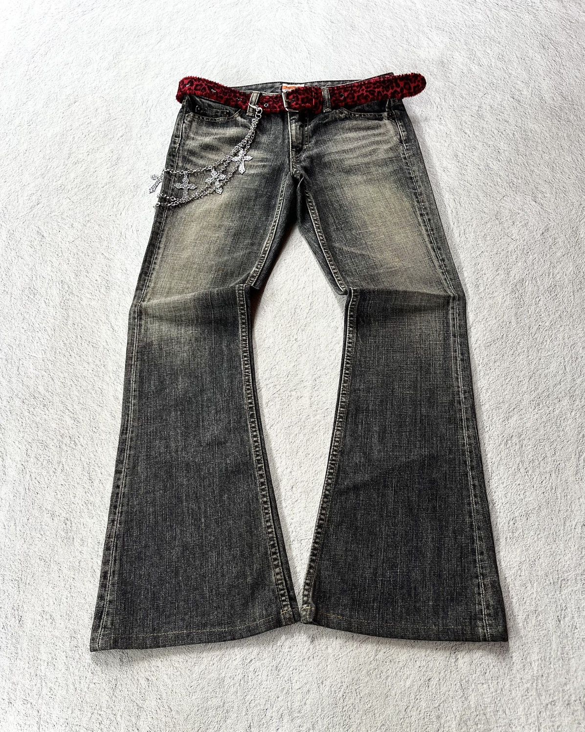 Japanese Brand Sweet Camel Whisker Flare Jean Size 24" / US 00 / IT 34 - 1 Thumbnail
