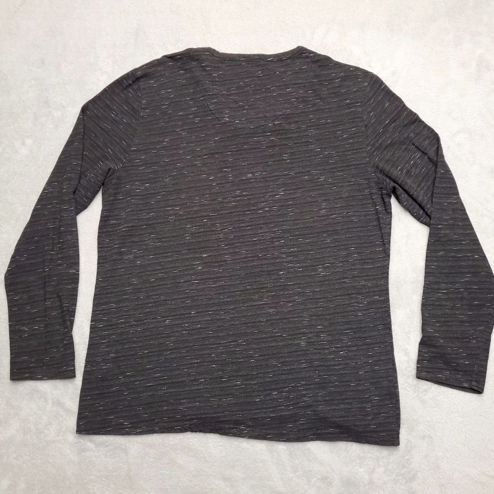 Vintage VINTAGE Henley Shirt Mens XL Black Heather Cotton Blend Button Outdoor Size US XL / EU 56 / 4 - 2 Thumbnail