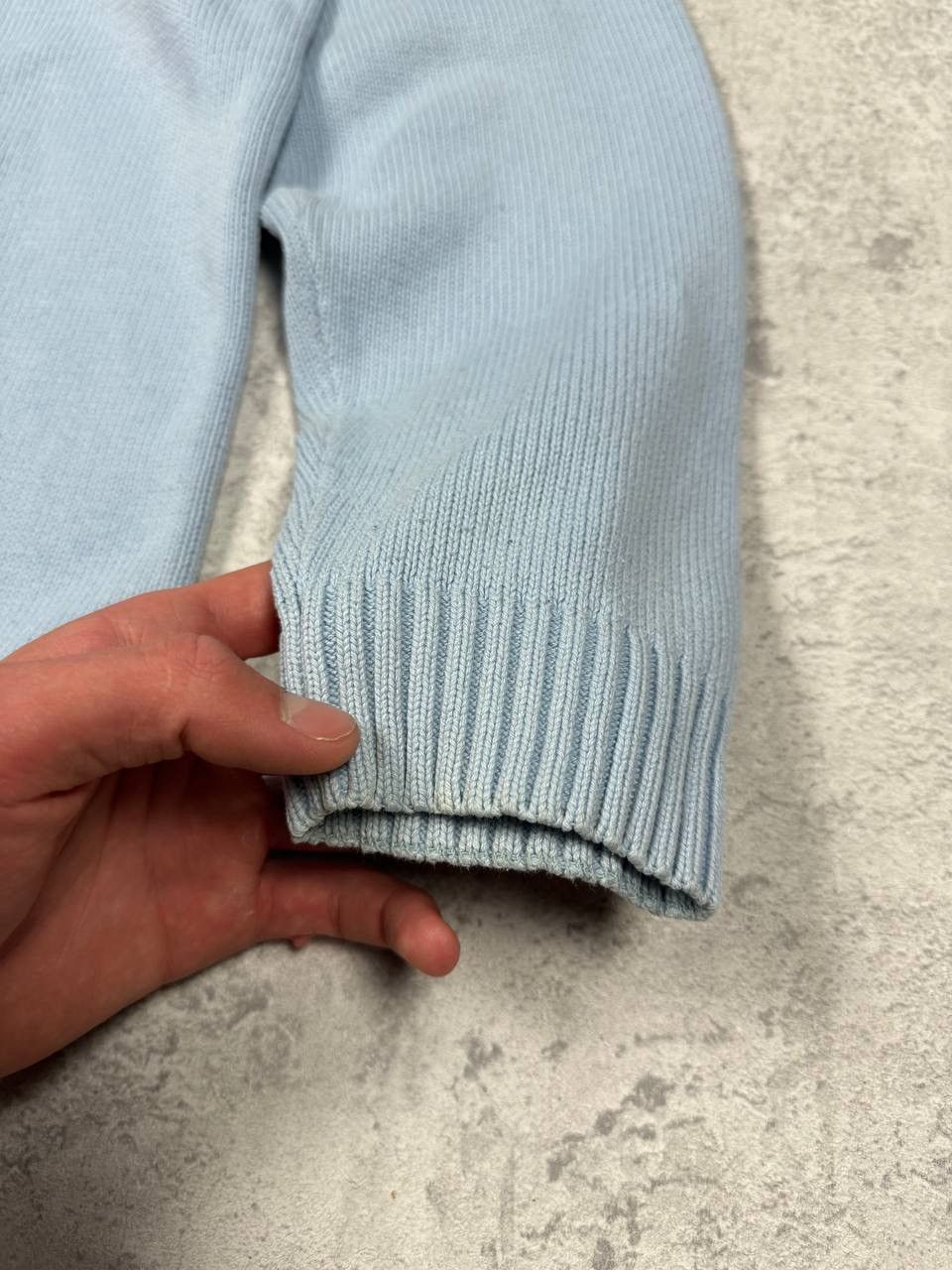 Yves Saint Laurent Vintage Yves Saint Laurent Y2K Blue Knit Sweater Size US L / EU 52-54 / 3 - 15 Thumbnail