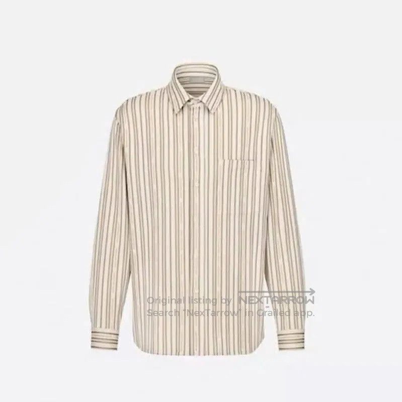 Dior Dior Men's Silk Blend Long Sleeve Shirt . Size US M / EU 48-50 / 2 - 1 Thumbnail