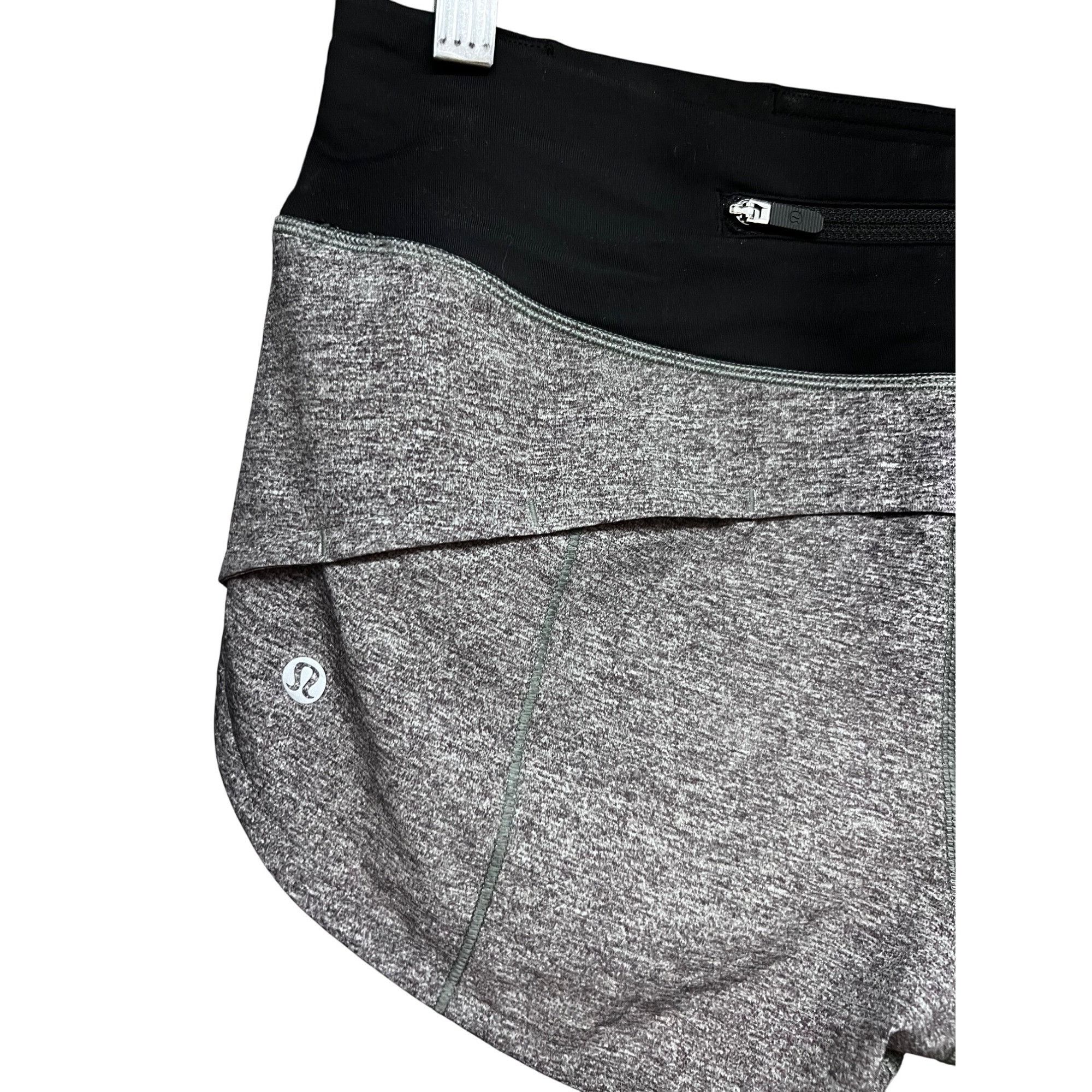 Lululemon Lululemon Speed Up Short Sz 4 Heather Gray Lux Multi Black S Size 26" / US 2 / IT 38 - 7 Thumbnail