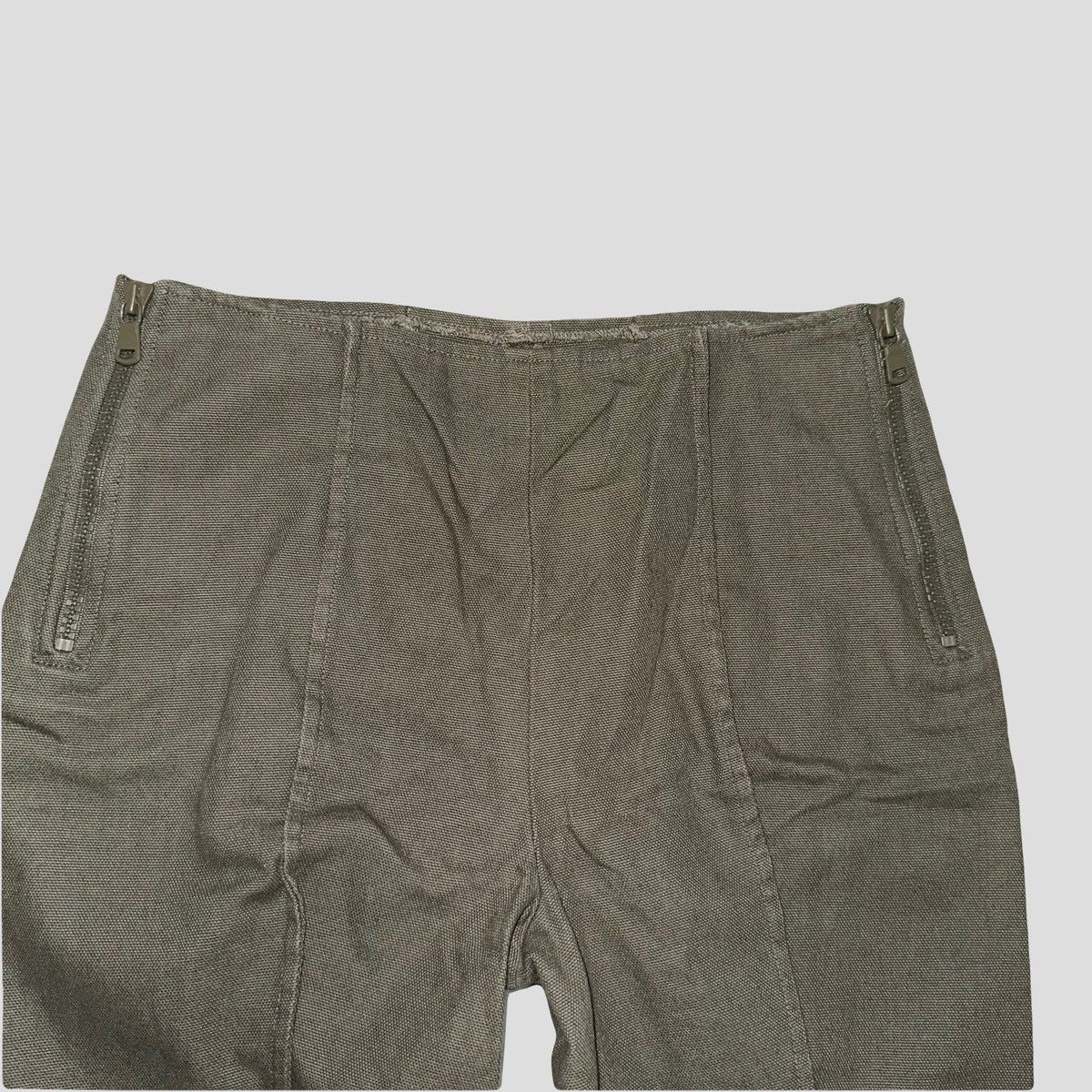 Maison Margiela 2012 H&M Collab Centered Seam Canvas Pants Size US 31 - 2 Thumbnail