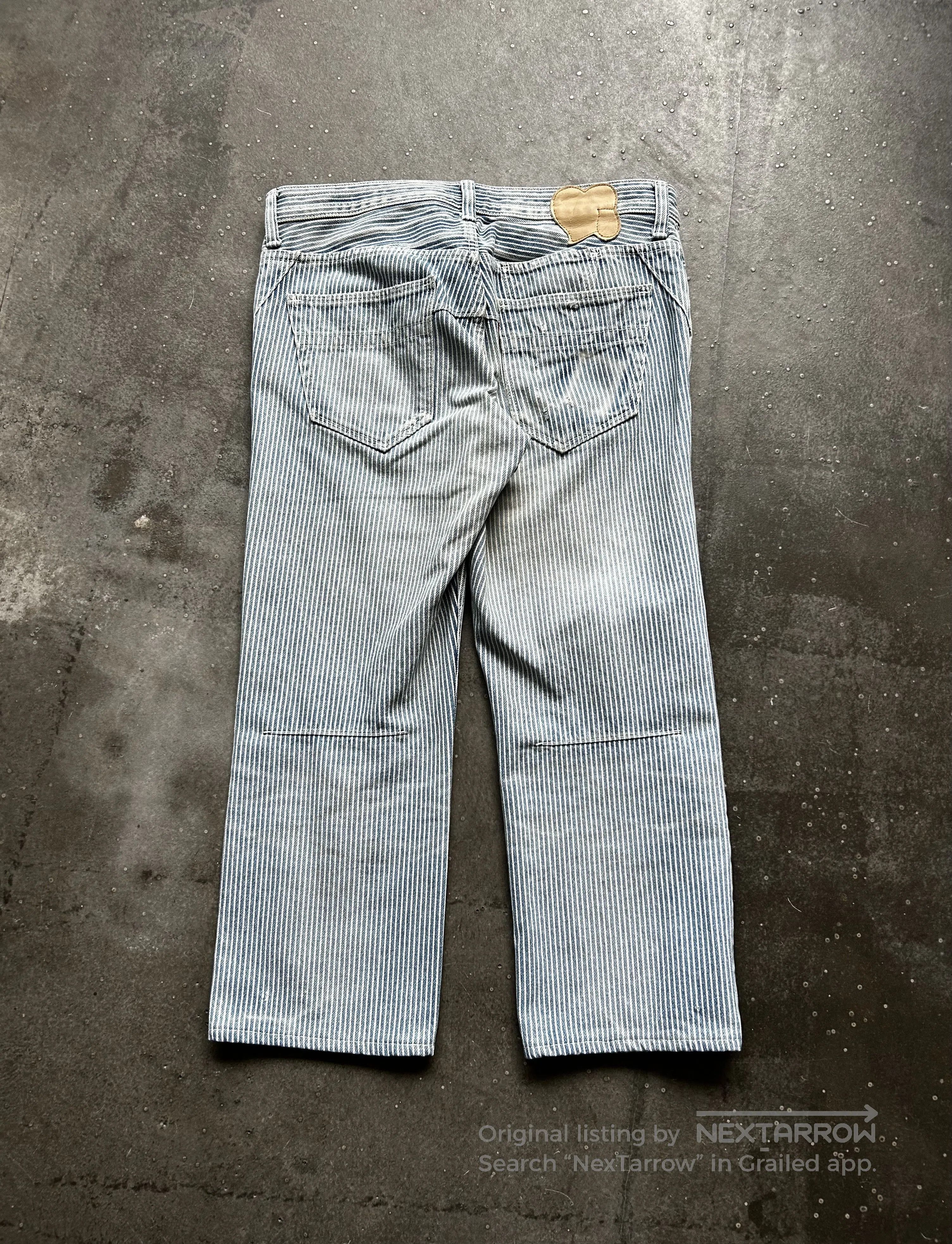 Number (N)ine Number(N)ine 07 Striped Washed Jeans. Size US 33 - 4 Thumbnail