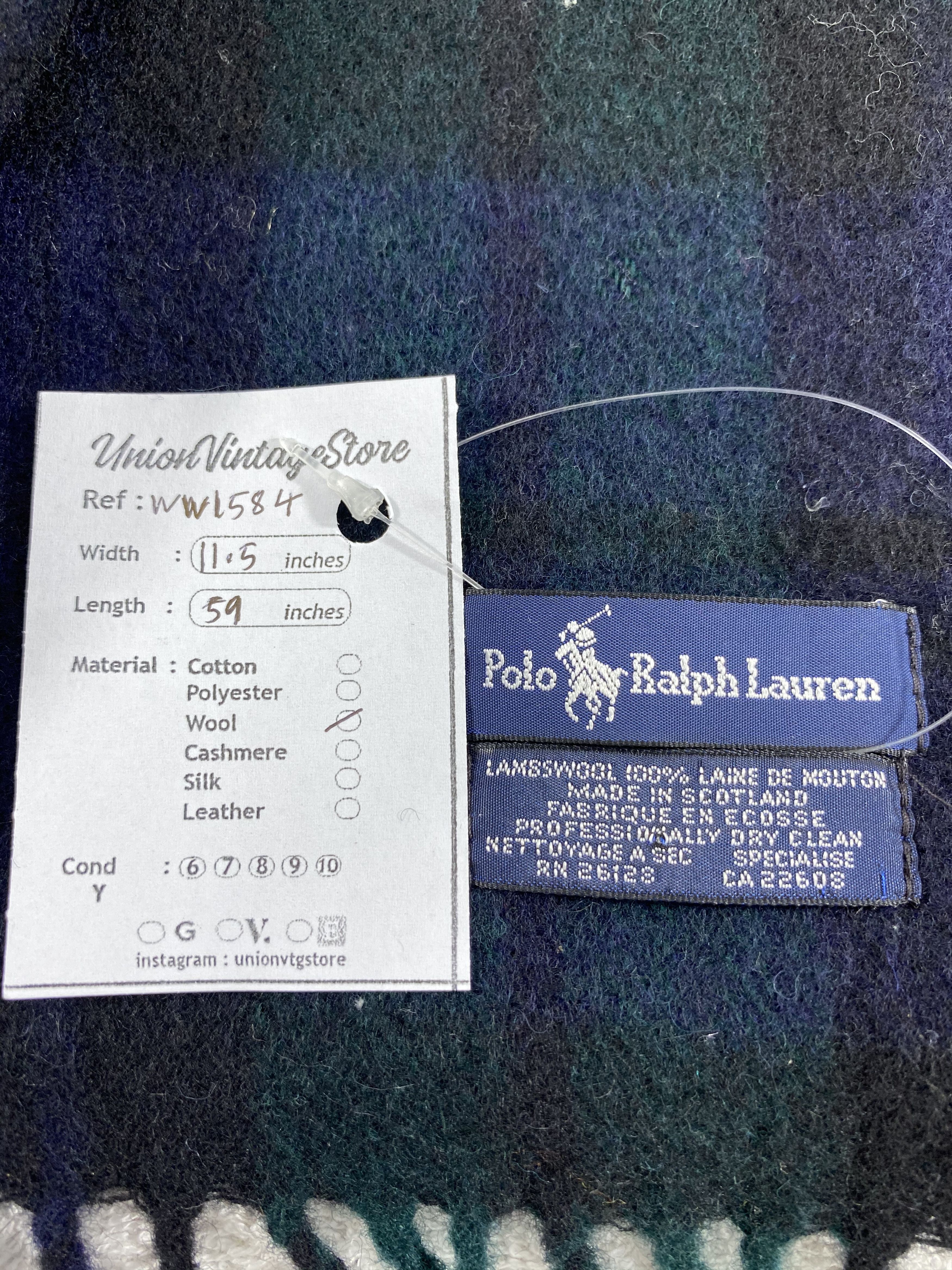 Polo Ralph Lauren × Vintage Polo Ralph Lauren Scarf / Muffler / Neckwear - WW1584 Size ONE SIZE - 4 Thumbnail