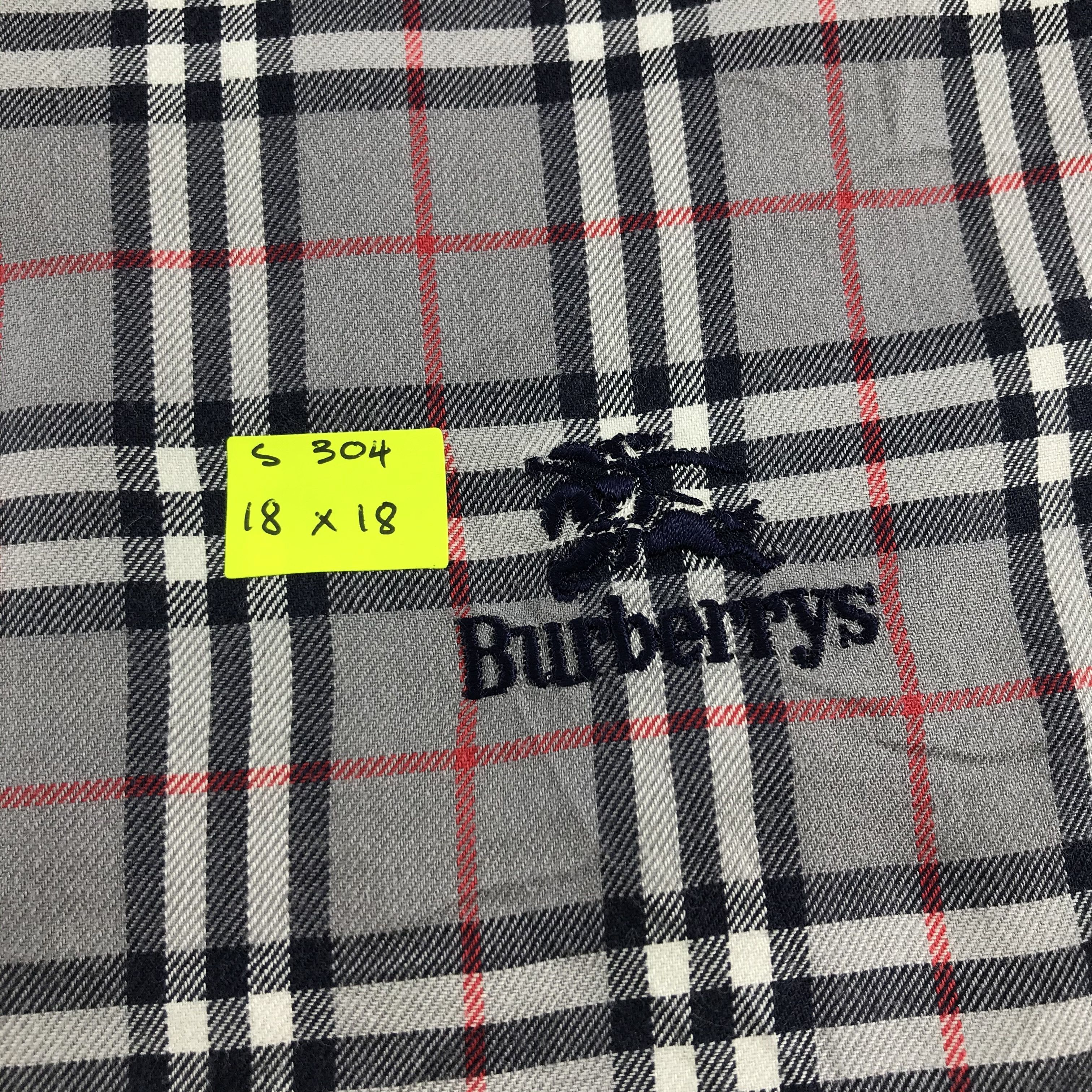 Burberry × Vintage Burberry Bandana / Handkerchief / Neckerchief - S304 Size ONE SIZE - 5 Thumbnail