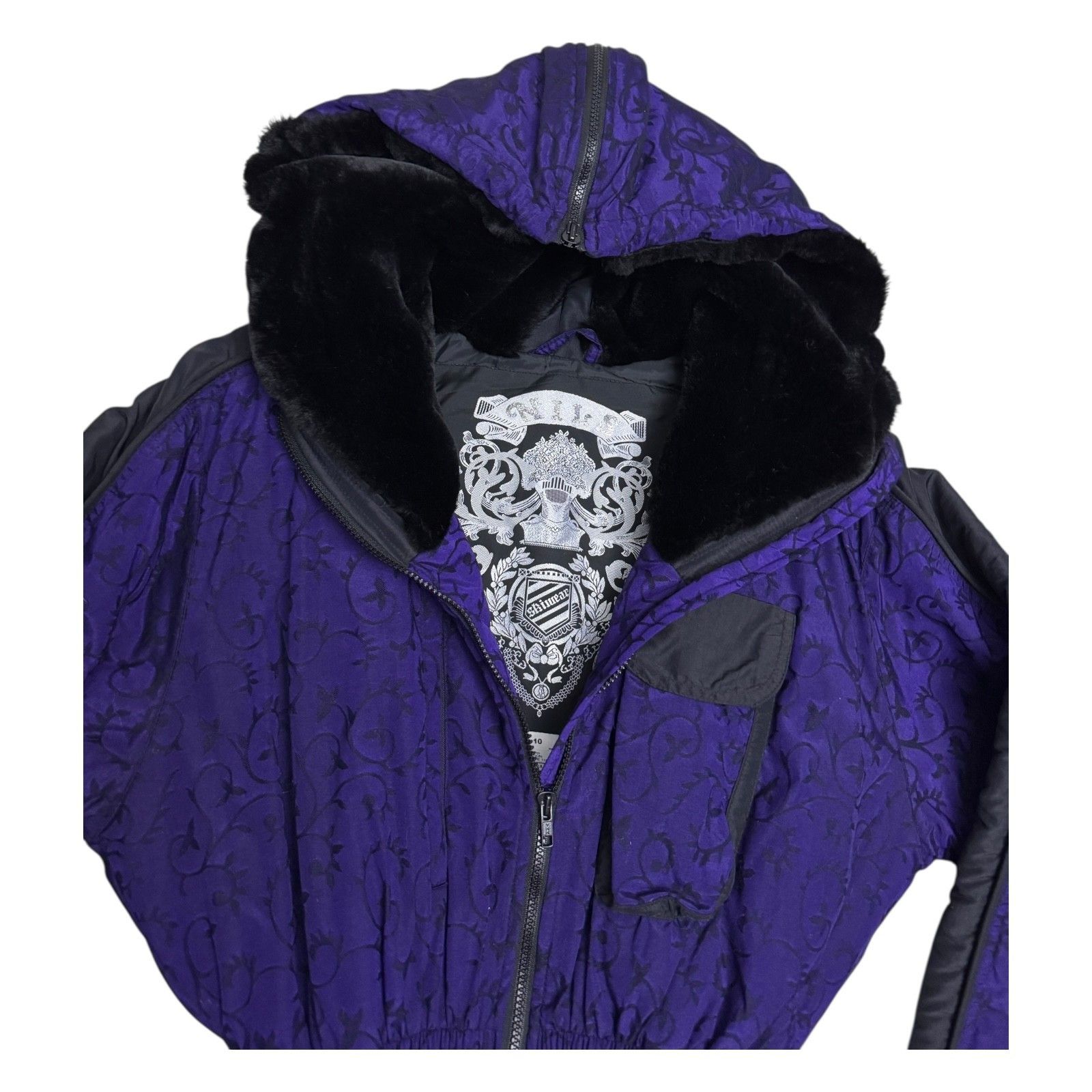 Vintage NILS Vintage 90s Ski Snowboard Retro Winter Jacket Coat 10 Size L / US 10 / IT 46 - 3 Thumbnail