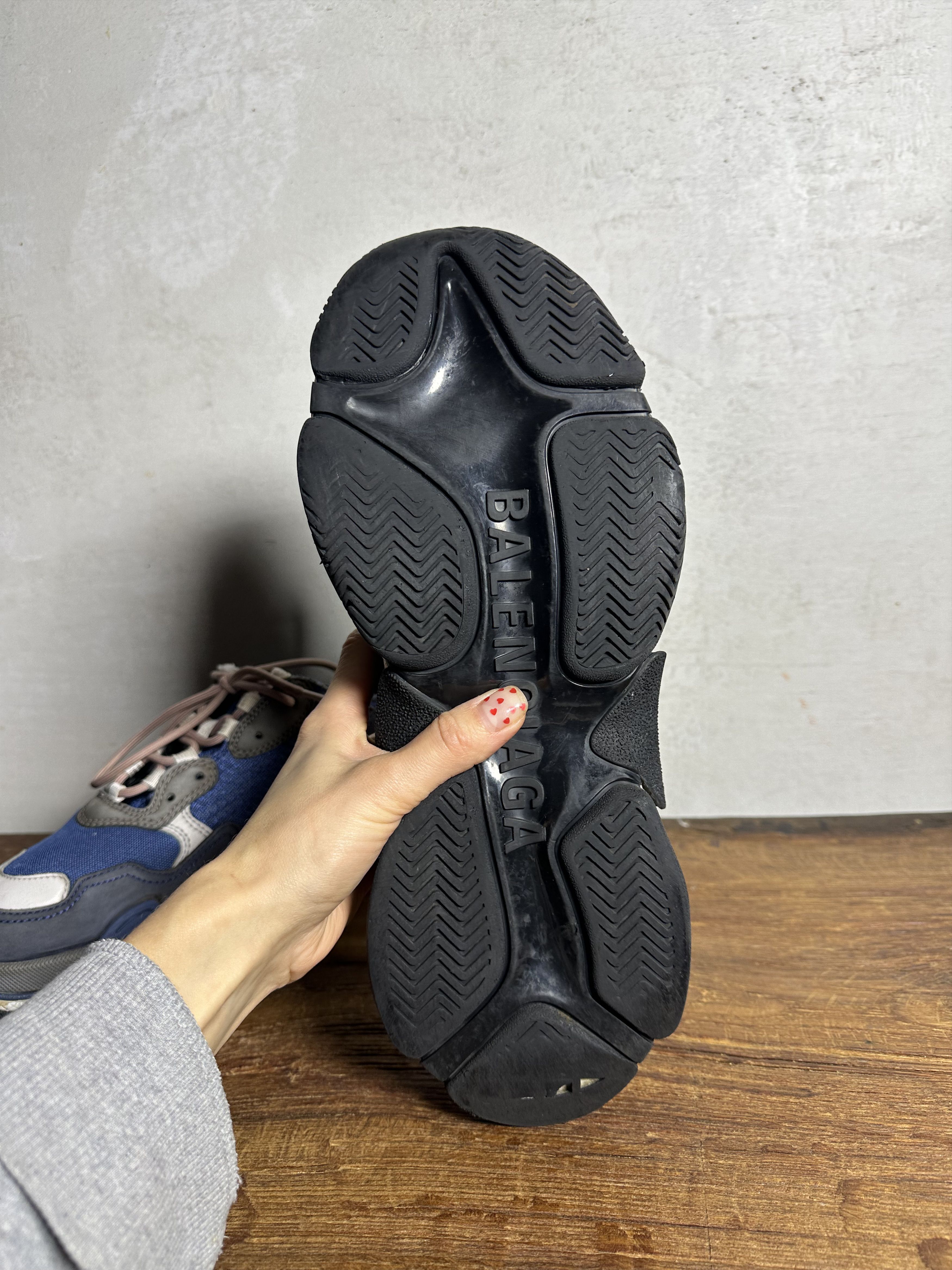 Balenciaga Balenciaga Balenciaga Triple S Nylon Blue Nylon Sneakers Size US 10 / EU 43 - 14 Thumbnail