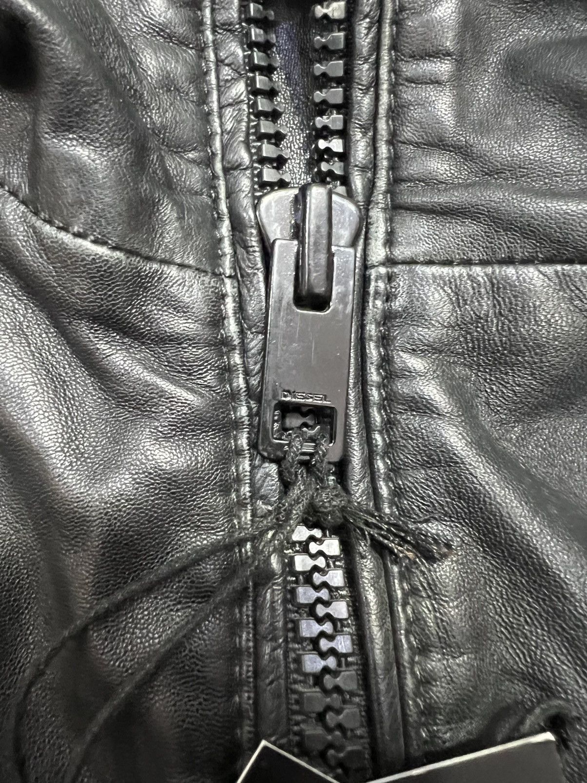 Diesel DIESEL L-MATHIAS LEATHER JACKET SIZE L Size US L / EU 52-54 / 3 - 10 Thumbnail