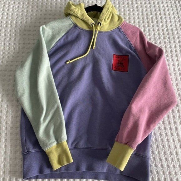 Teddy Fresh Teddy Fresh Hoodie Men Small Colorblock Pastel Pullover ...