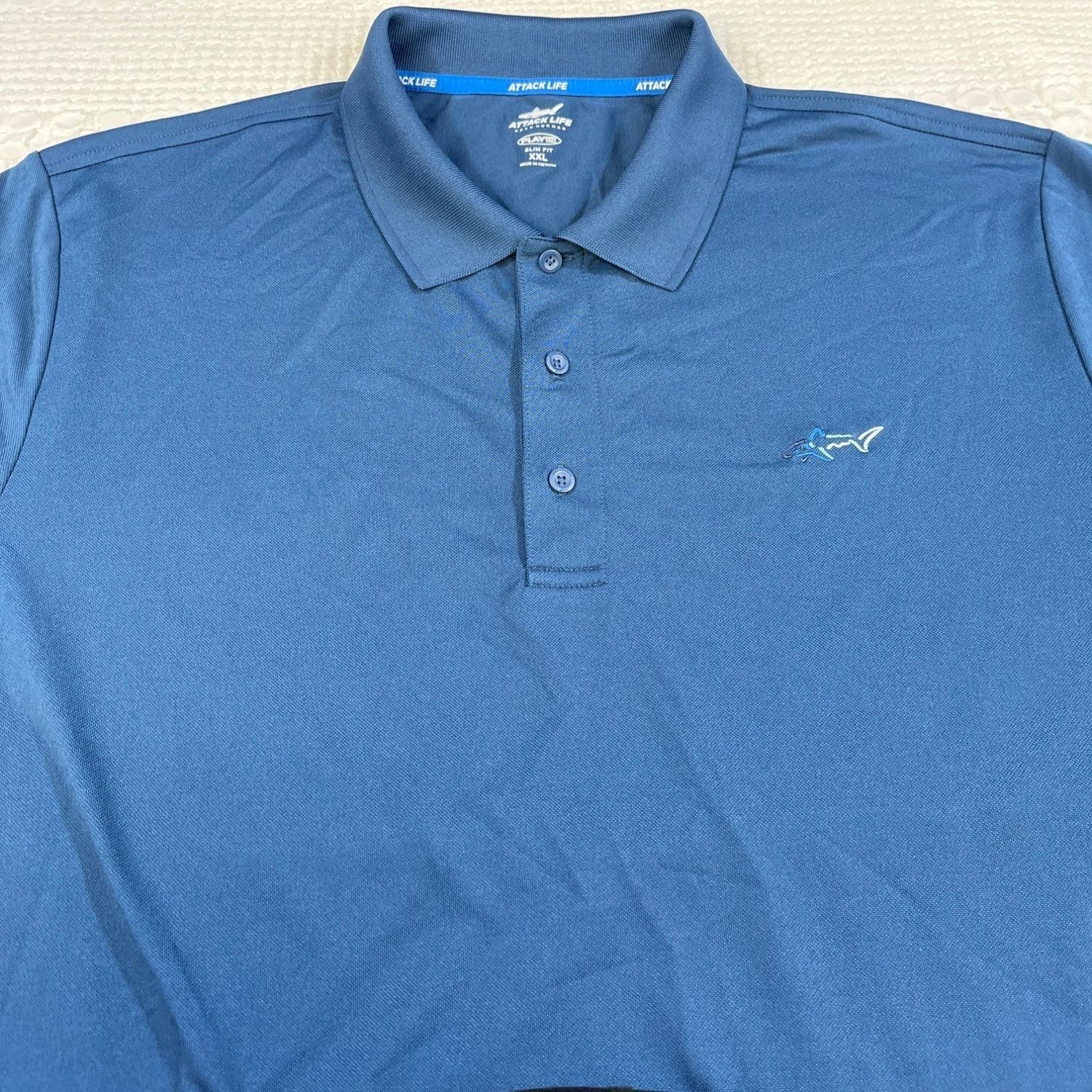 Greg Norman Greg Norman Men's Blue Golf Shirt/Polo Size XXL SKU 5091 Size US XXL / EU 58 / 5 - 4 Thumbnail