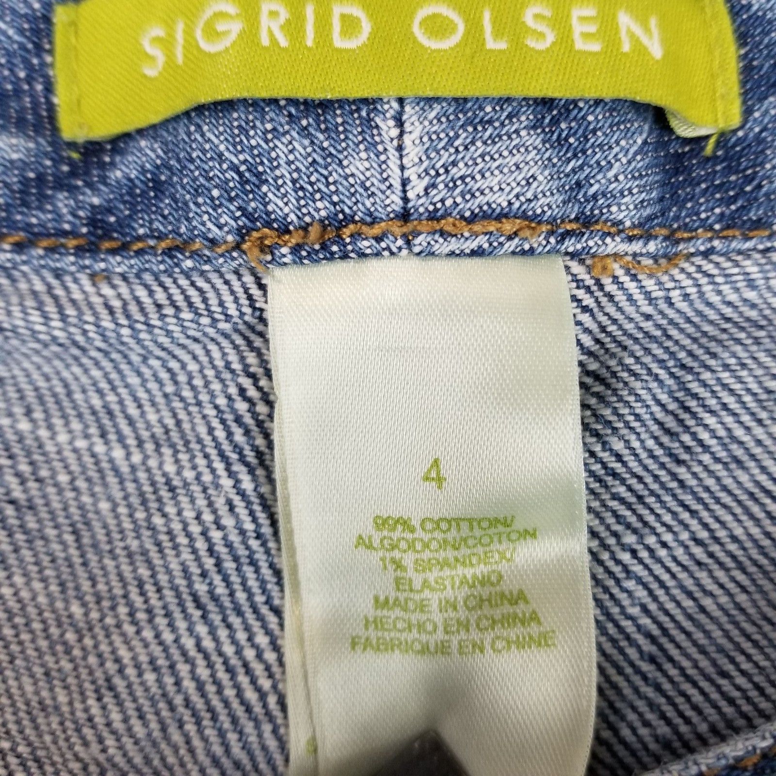 Other Sigrid Olsen Jeans Womens 4 Long Bootcut Denim Innovator 07 Size 27" / US 4 / IT 40 - 4 Thumbnail