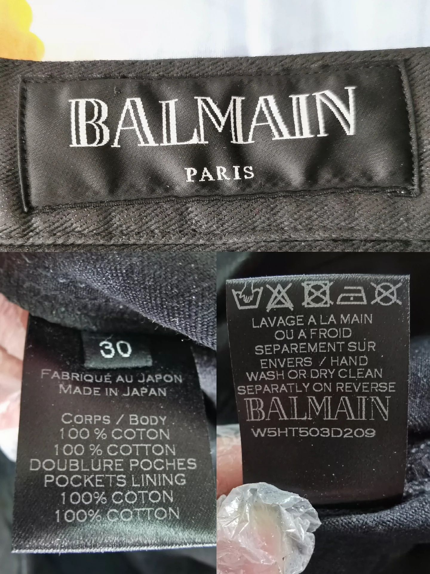 Balmain Balmain Balmain Coating and brushing glue to make old jean Size US 30 / EU 46 - 8 Thumbnail