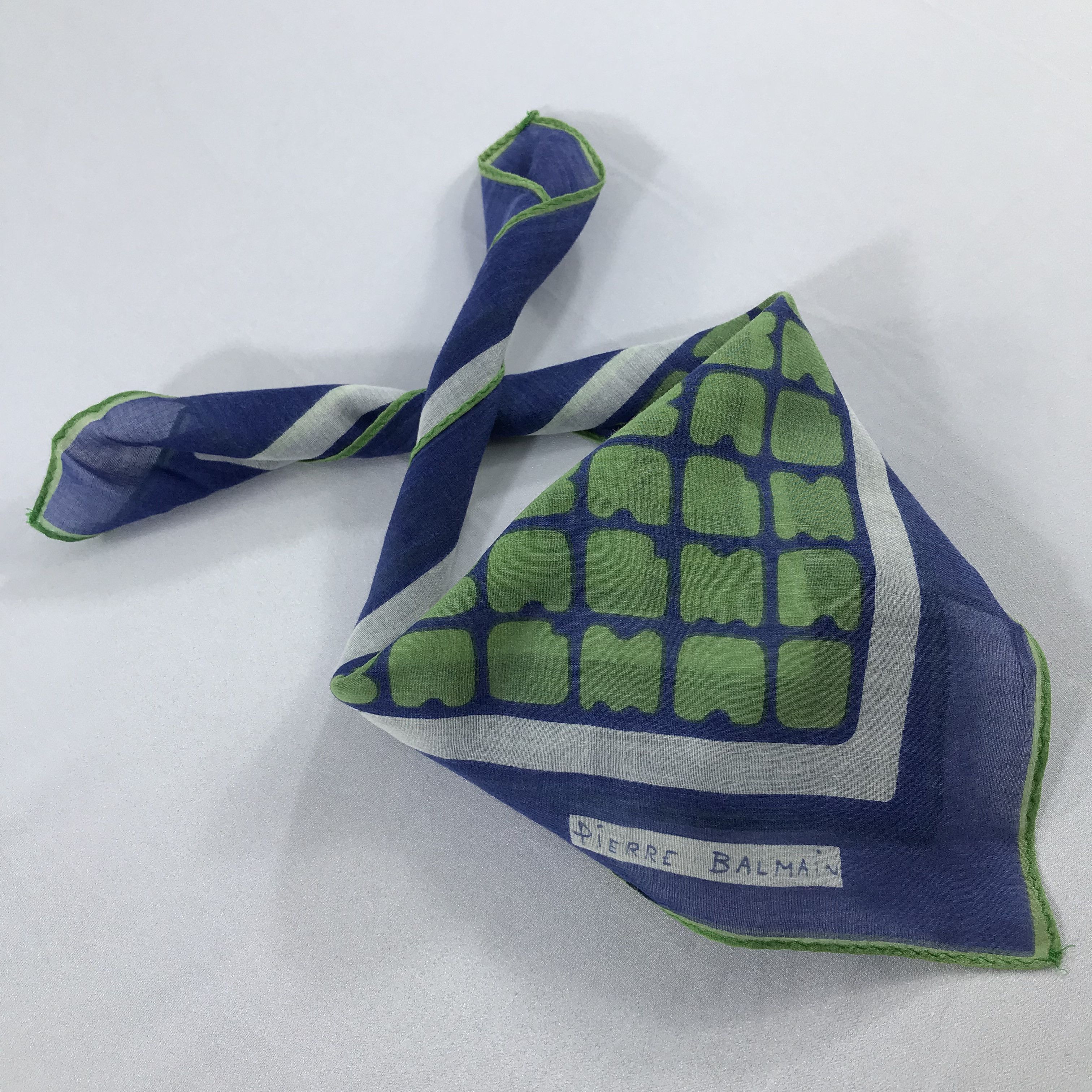 Pierre Balmain × Vintage Pierre Balmain Bandana / Handkerchief / Neckerchief - S1960 Size ONE SIZE - 4 Thumbnail