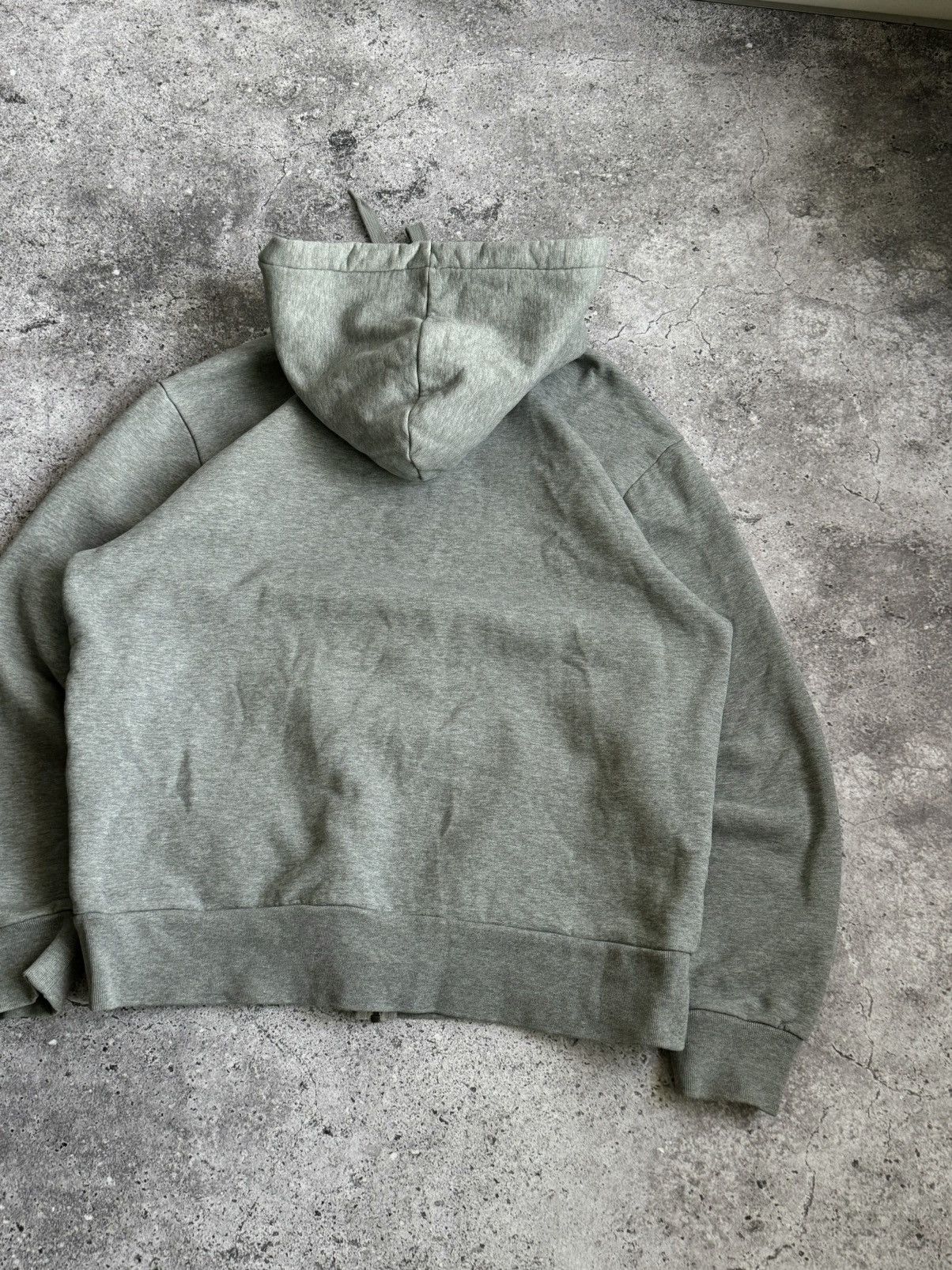 Nike × Vintage Vintage Nike Y2K grey zip oversized hoodie Size US XL / EU 56 / 4 - 11 Thumbnail