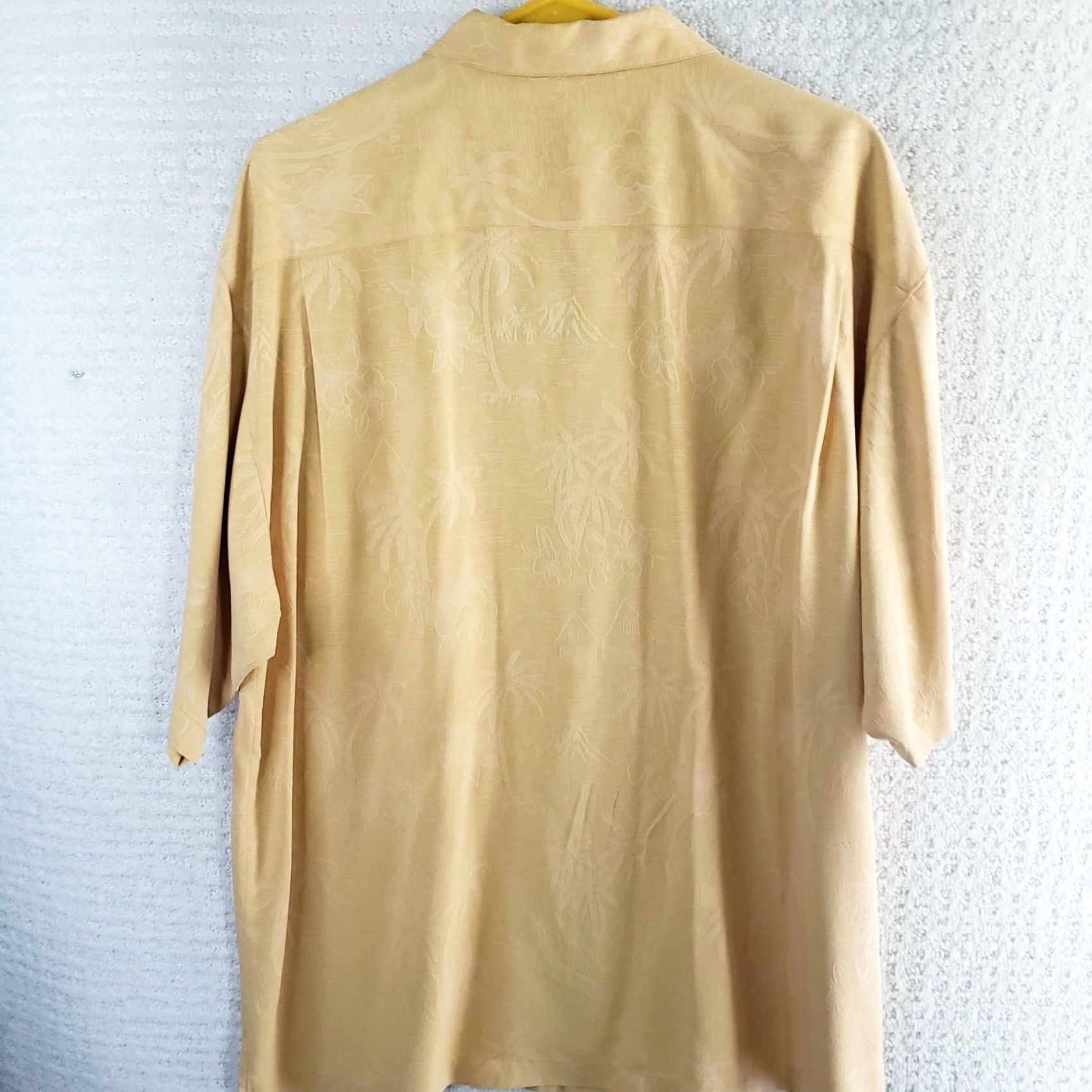 Tommy Bahama VINTAGE Tommy Bahama Shirt L Cantalope Silk Hawaiian Floral Golf Tropical Men's Size US L / EU 52-54 / 3 - 7 Thumbnail