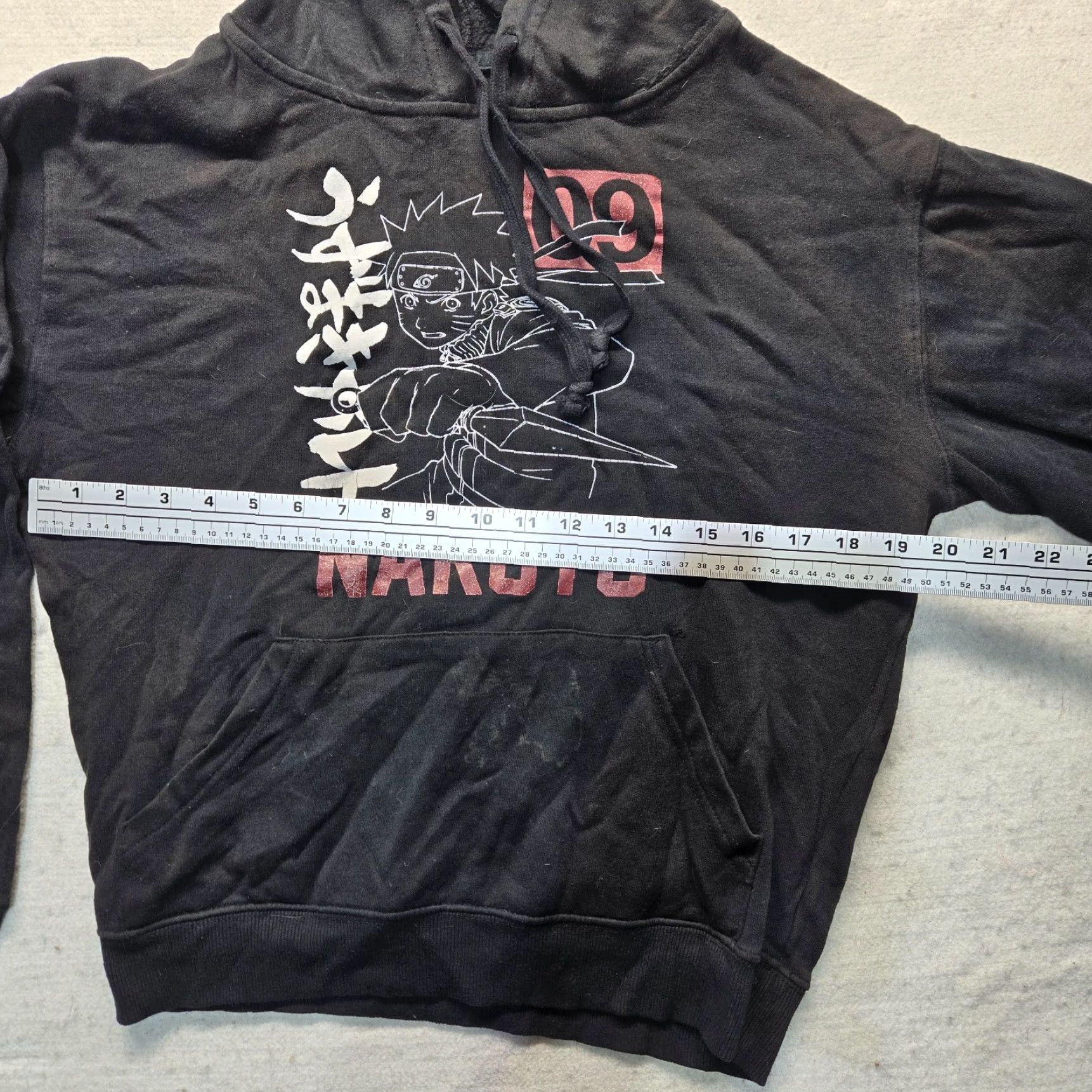 Vintage Naruto Shippuden Hoodie Pullover Adult Men's Small Black Anime Graphic Size US S / EU 44-46 / 1 - 4 Thumbnail