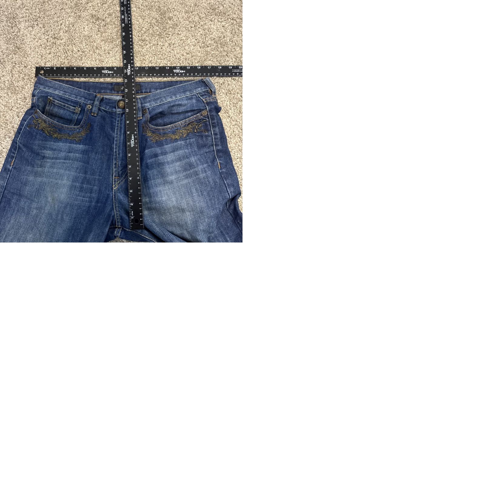 Sean John VINTAGE Sean John Jeans Dark Wash Denim 34x32 Grunge Straight Men Blue 90s Vintage Y2K Size US 34 / EU 50 - 10 Thumbnail