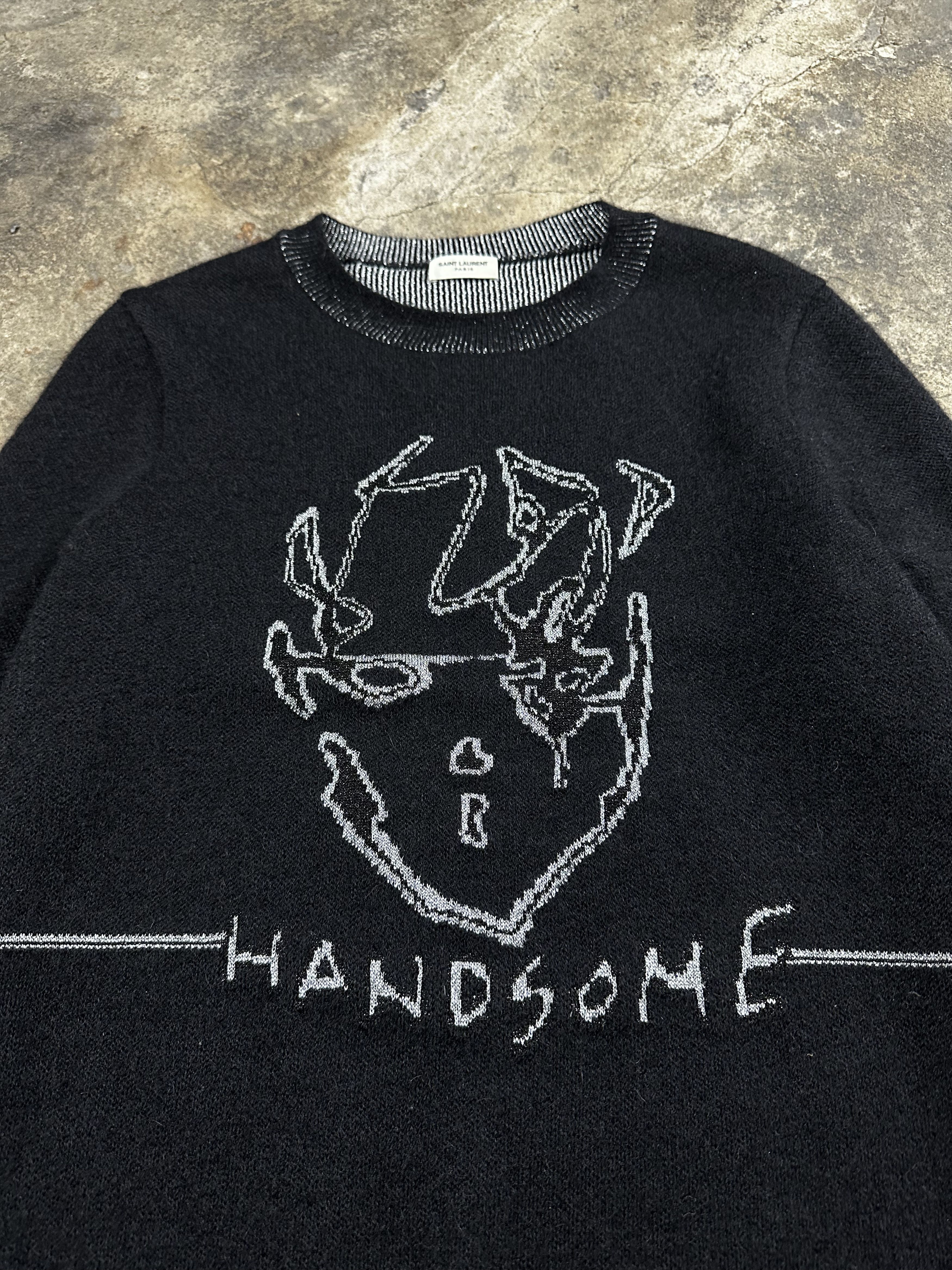 Saint Laurent Paris FW17 Saint Laurent Paris Handsome Mohair Wool Face Sweater Size US S / EU 44-46 / 1 - 2 Thumbnail