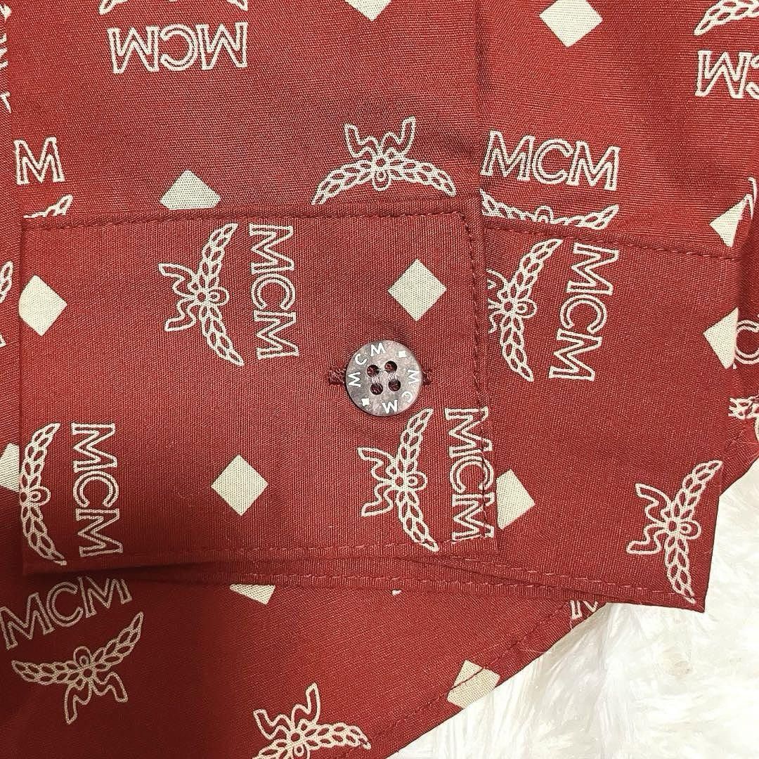 MCM MCM red monogram button down long sleeve shirt L Size L / US 10 / IT 46 - 6 Thumbnail