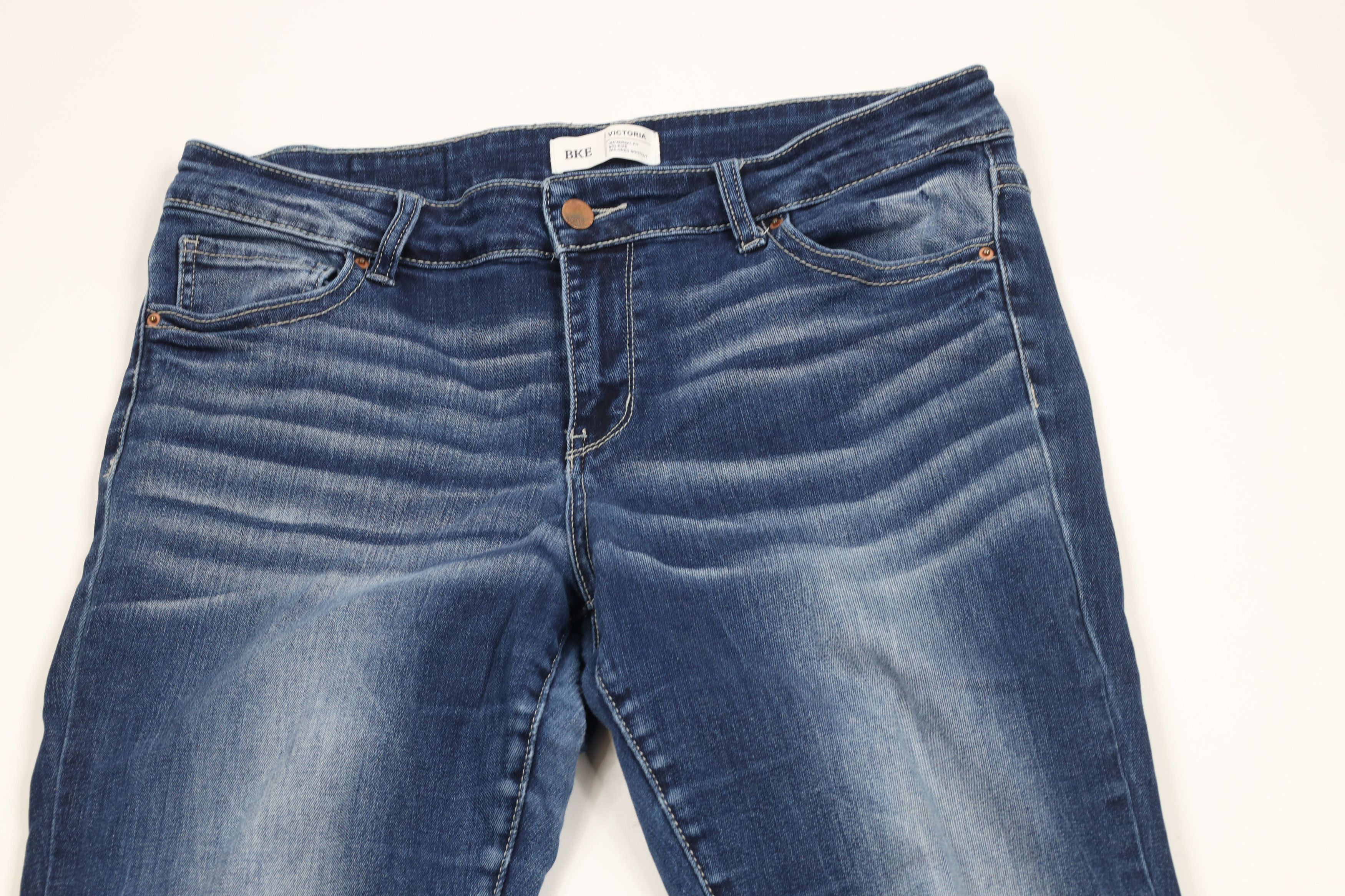 Vintage Buckle BKE Victoria Mid Rise Bootcut Denim Jeans Blue Size 32" / US 10 / IT 46 - 2 Thumbnail