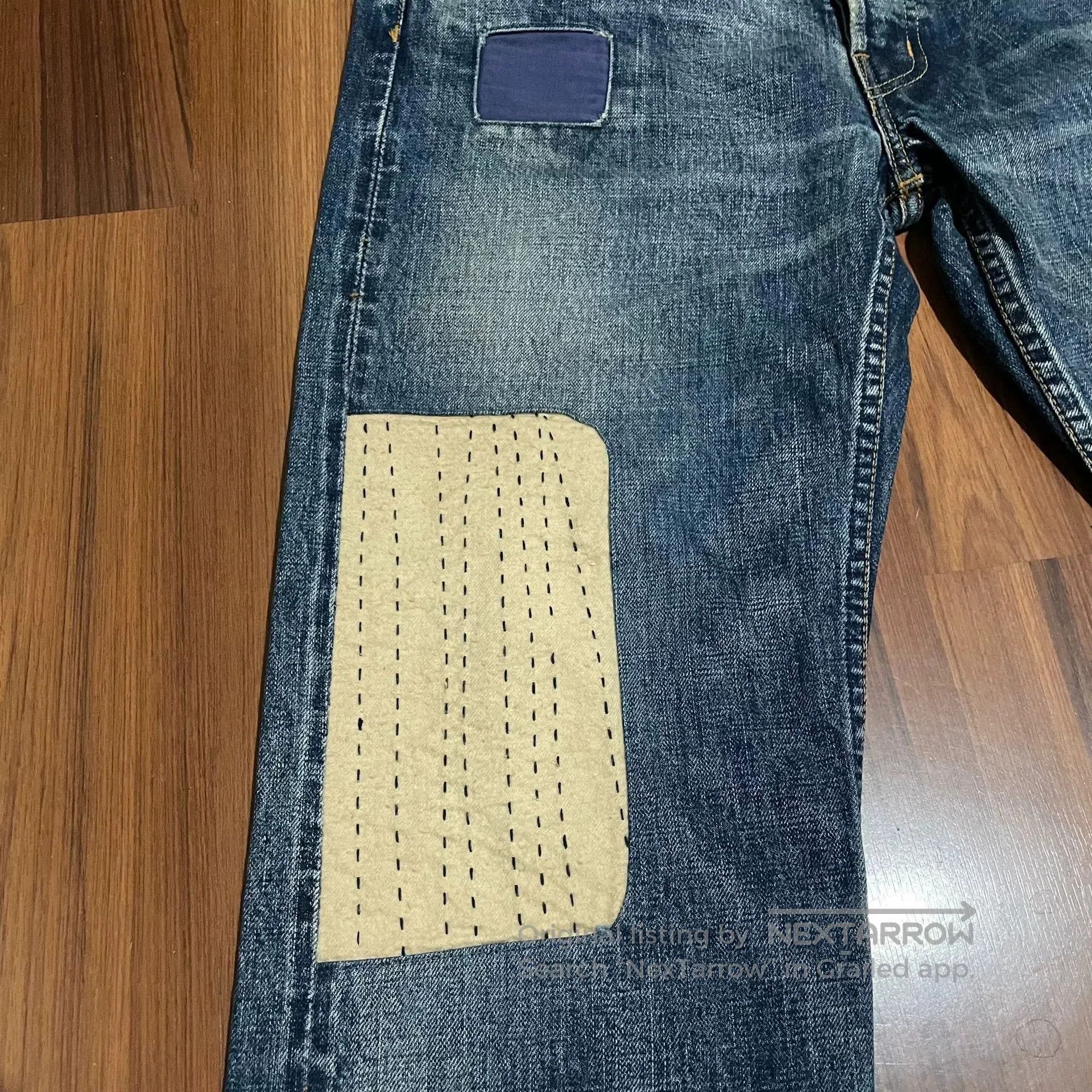 FDMTL FDMTL Sashiko Patchwork Washed Jeans. Size US 26 / EU 42 - 5 Thumbnail