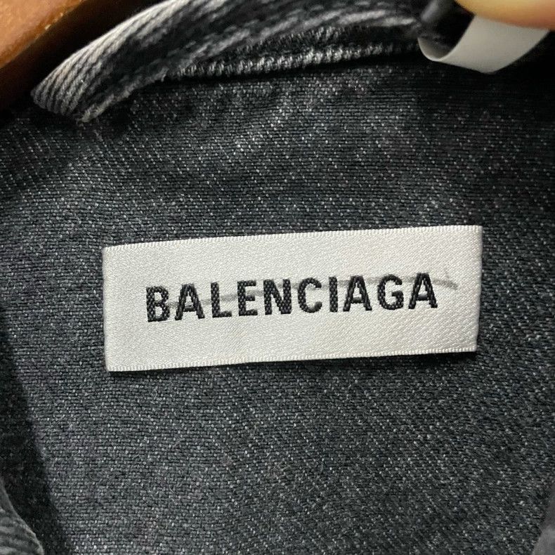 Balenciaga Balenciaga size 36 Castle print denim jacket Size L / US 10 / IT 46 - 5 Thumbnail