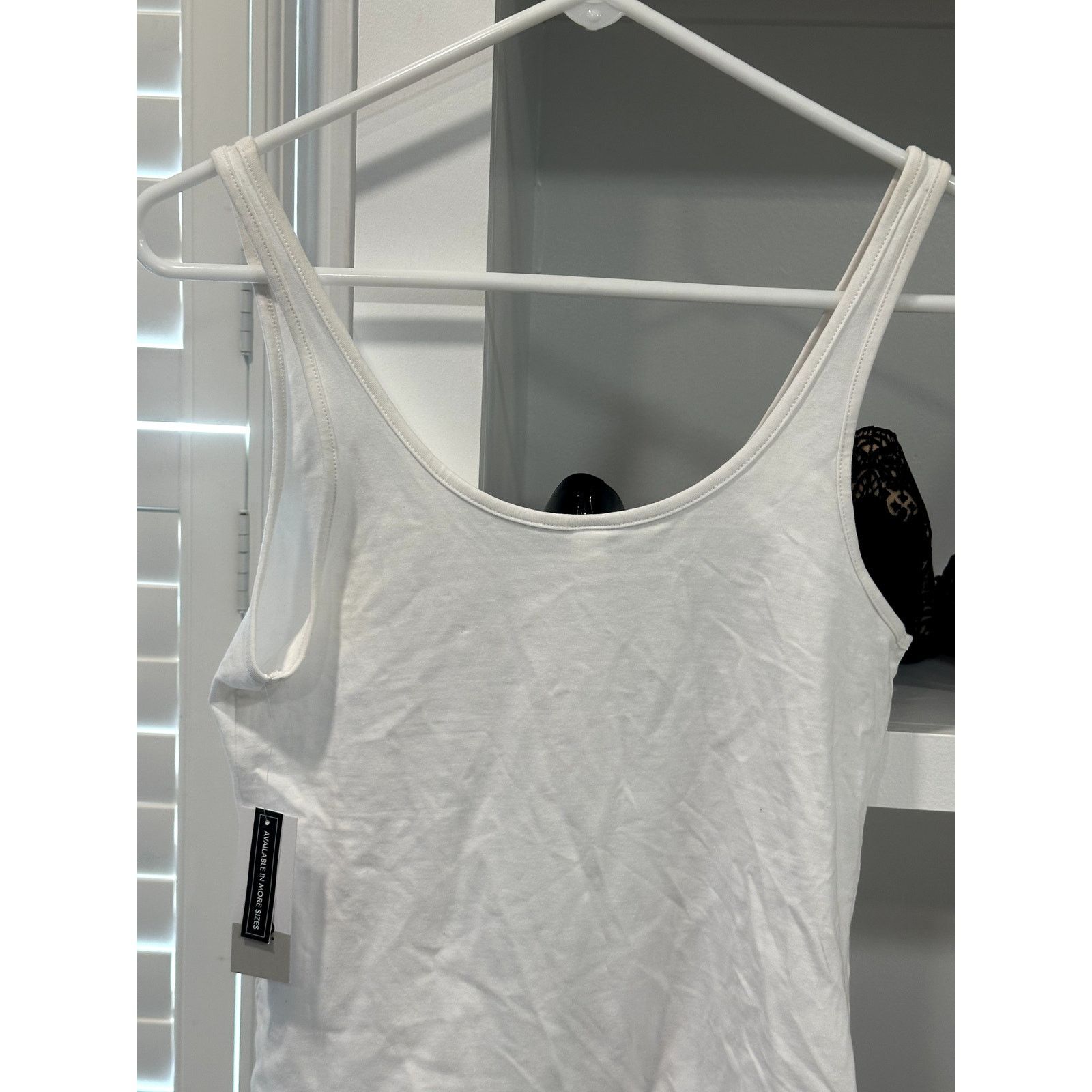 BP. Bp Women's White Scoop Neck Sleeveless Thong Bodysuit M NWT Size M / US 6-8 / IT 42-44 - 5 Thumbnail