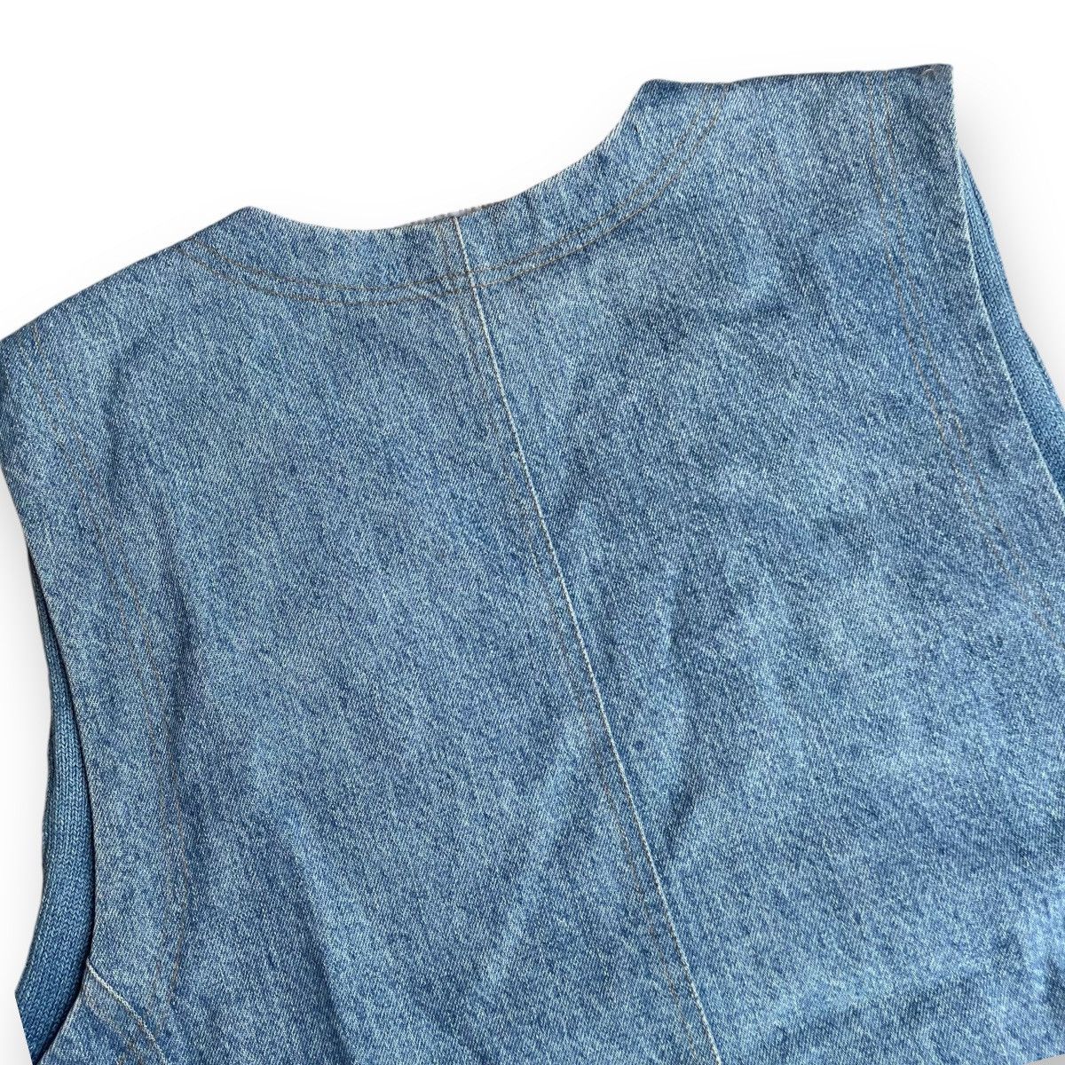 Coogi COOGI AUSTRALIA KNITTED BUTTON UP BUCKLE DENIM VEST JACKET Size US M / EU 48-50 / 2 - 8 Thumbnail